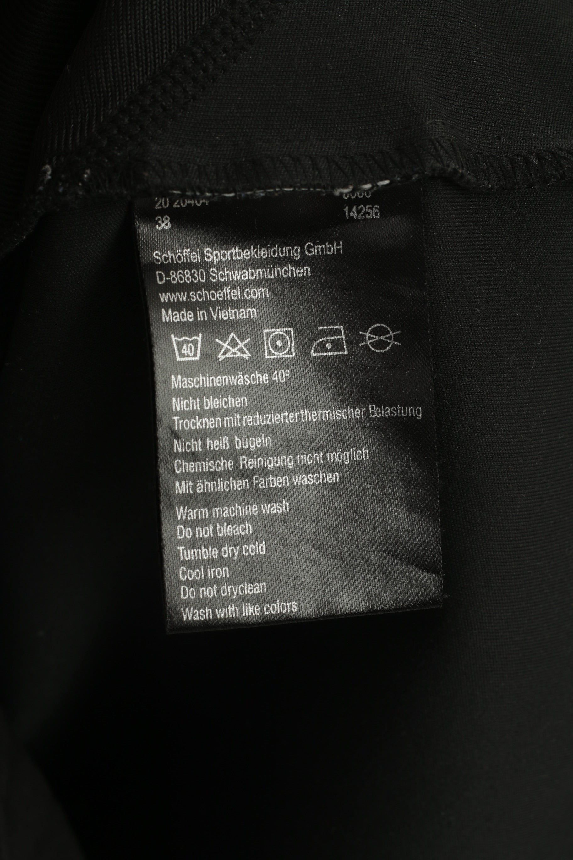 Schoffel Men L Jacket Black Sportswear Zip Up Run Pockets Active Top