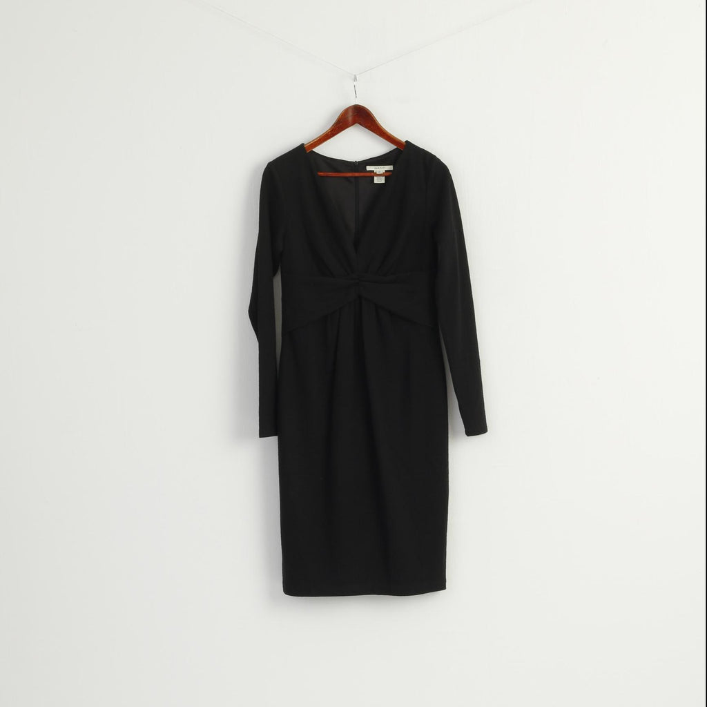 GANT Women L (M) Dress Black Acrylic Wool Blend Classic Elegant Fit