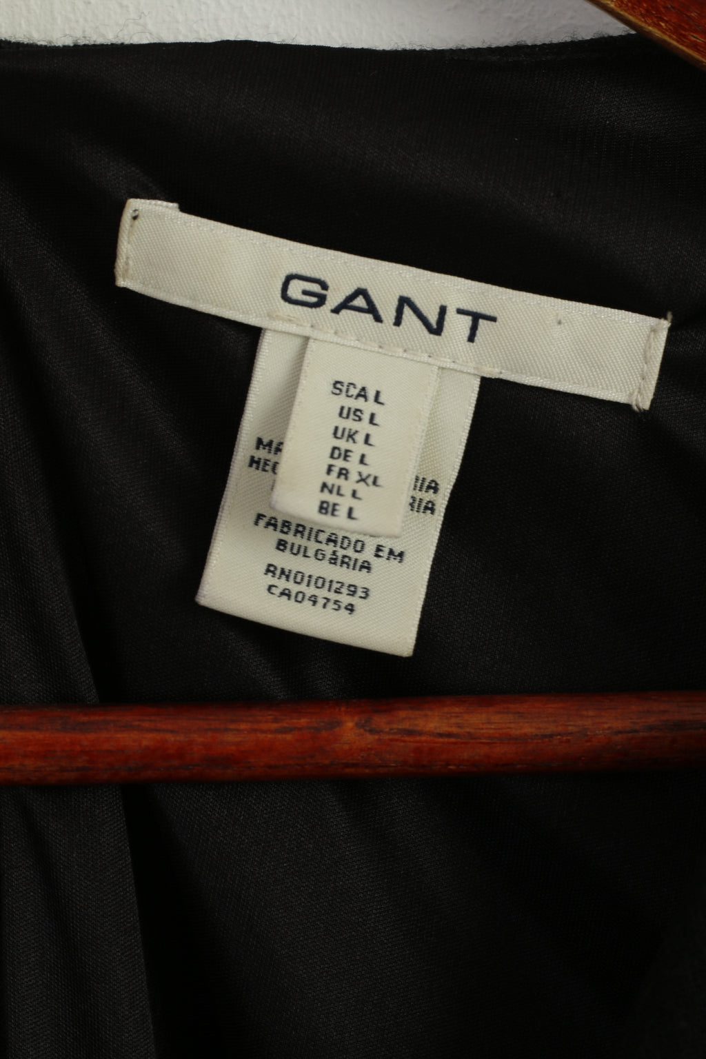 GANT Women L (M) Dress Black Acrylic Wool Blend Classic Elegant Fit