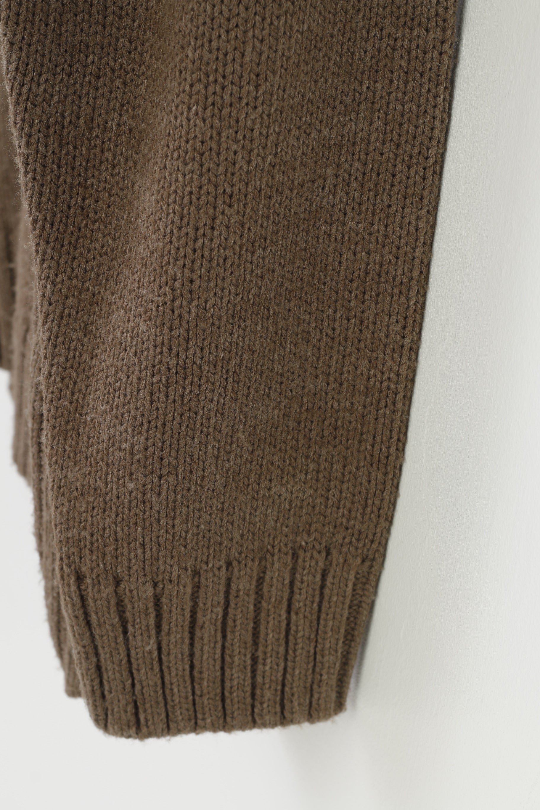 James Pringle Men XXL Jumper Brown Vintage Acrylic Classic Crew Neck Top