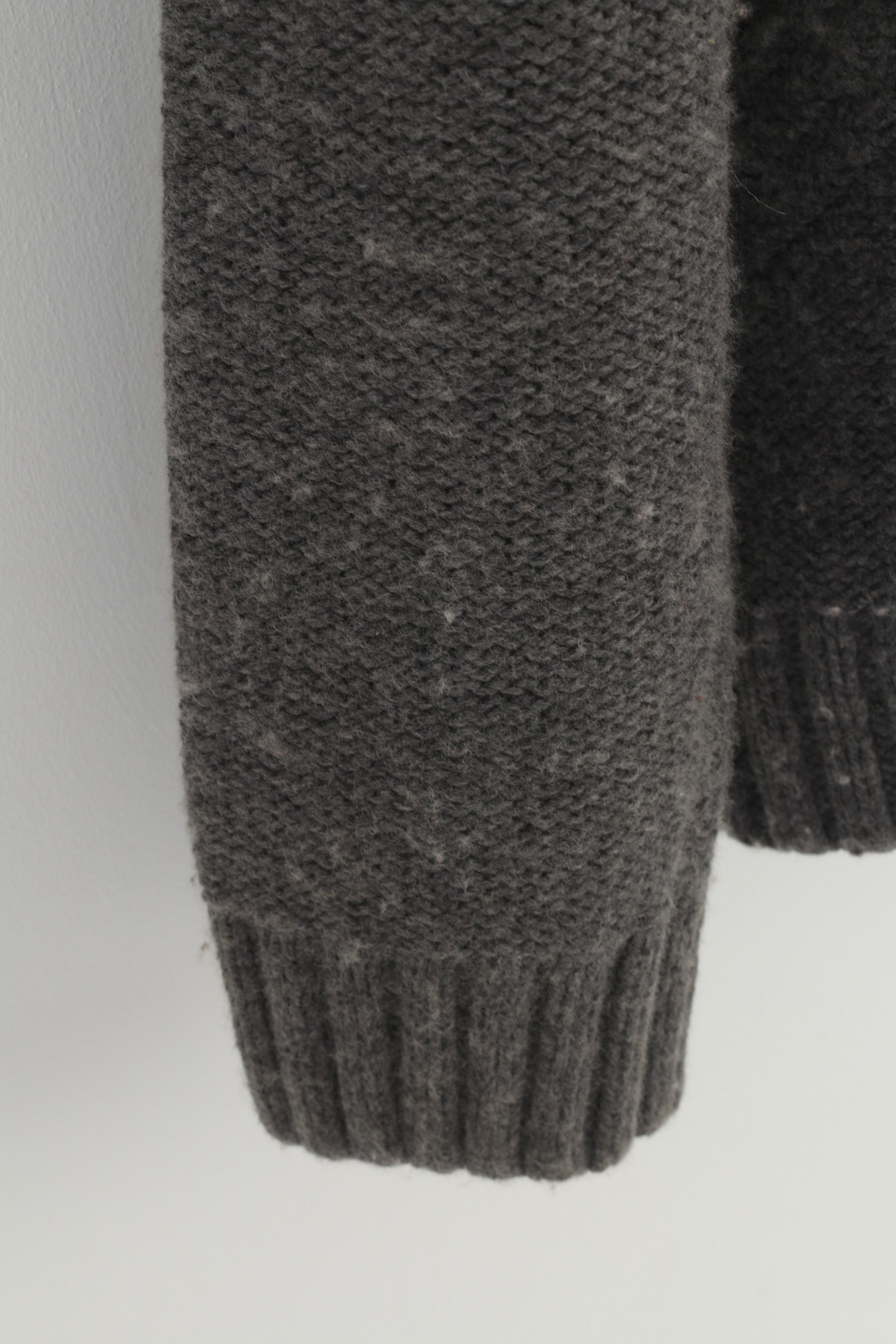 Gant Woman XL Jumper Grey Long Sleeve Cotton Winter Vintage Crew Neck Classic Top