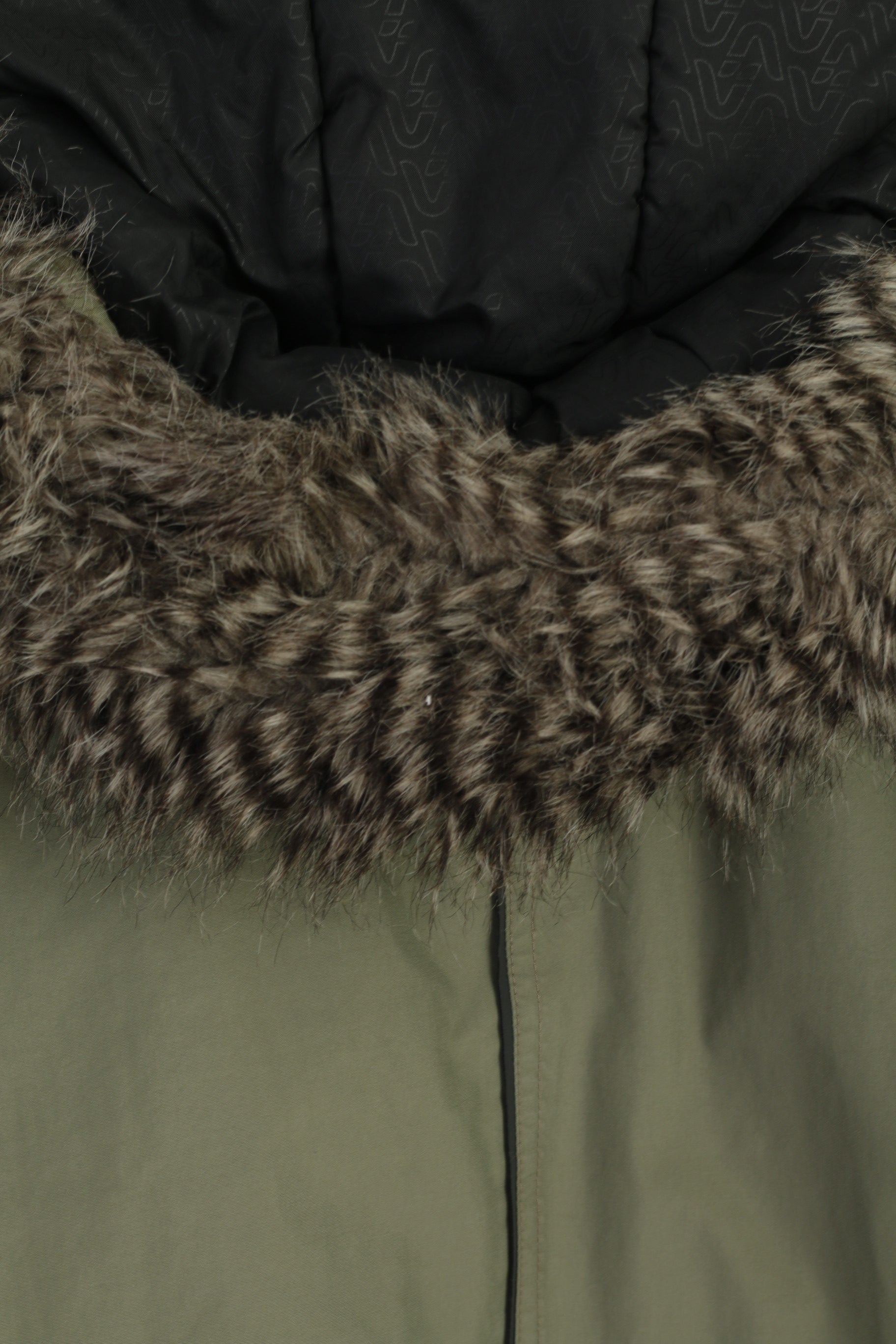 Engelbert Strauss Women XL (L) Jacket Green Padded Hood Nylon Waterproof Top