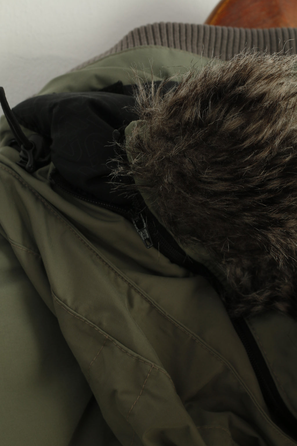 Engelbert Strauss Women XL (L) Jacket Green Padded Hood Nylon Waterproof Top