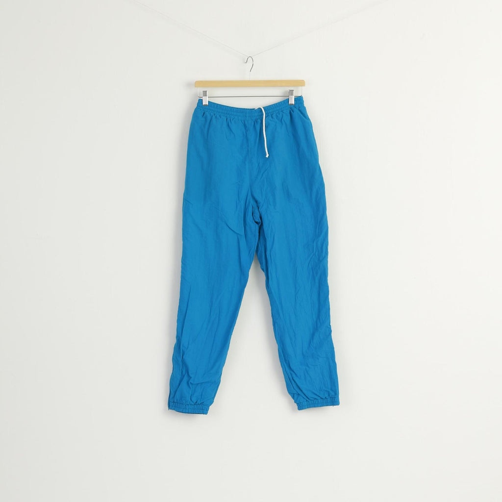 Crane Sports Men S 36/38 Trousers Blue Nylon Waterproof Sportswear Unisex Pants