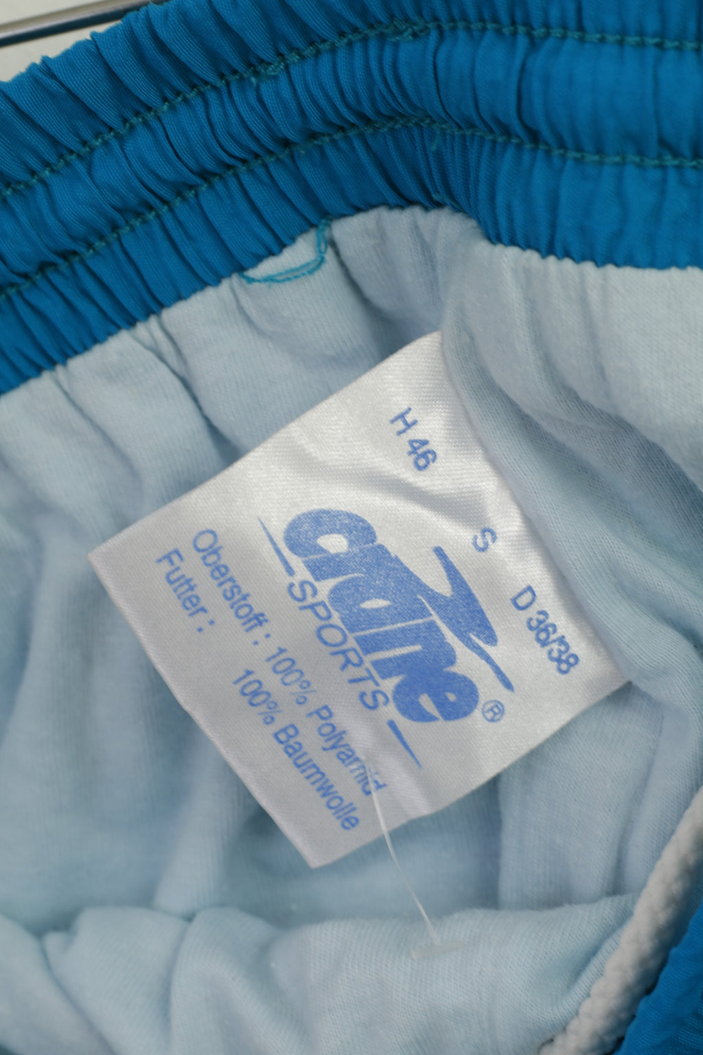 Crane Sports Men S 36/38 Trousers Blue Nylon Waterproof Sportswear Unisex Pants