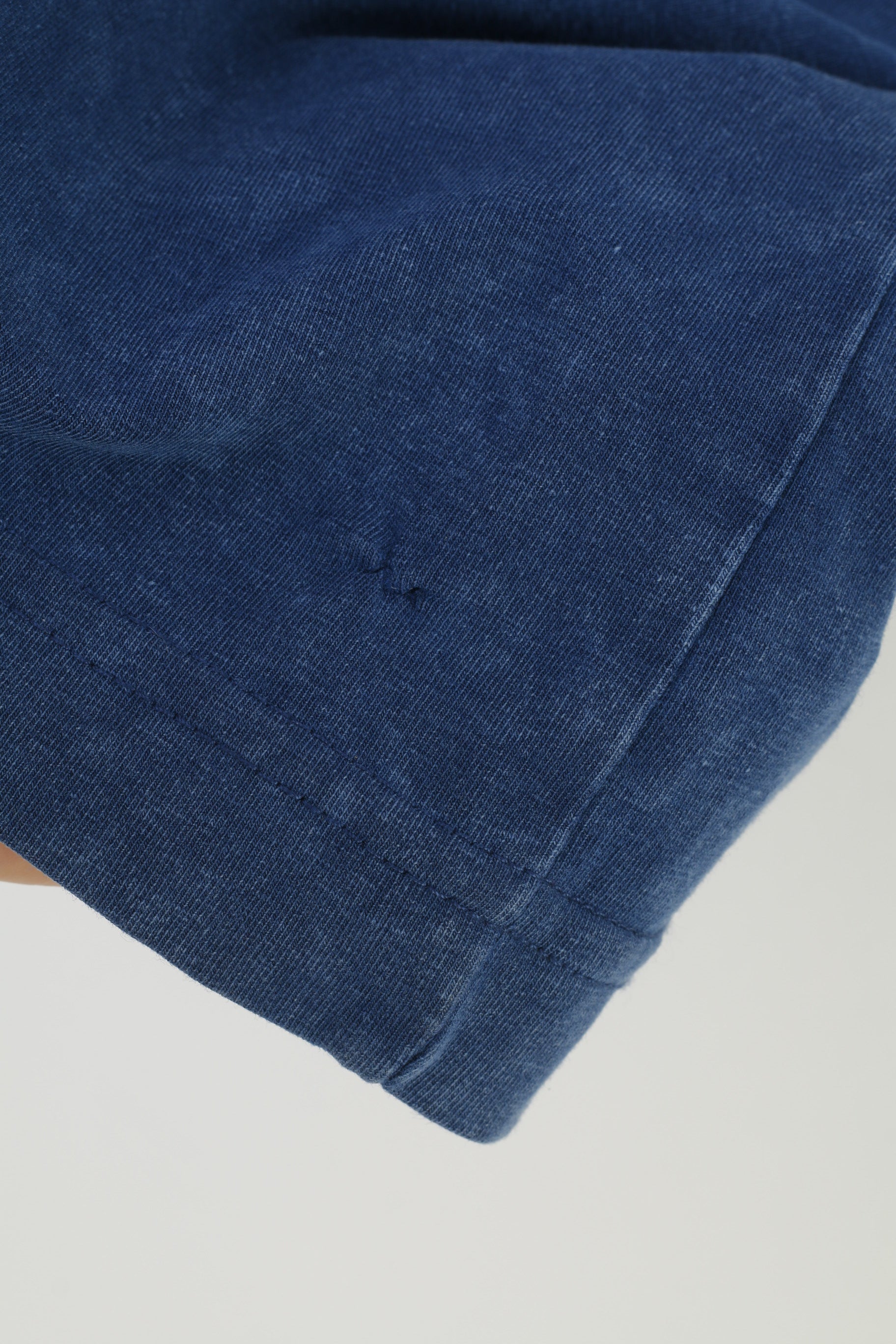 Polo Dolce &amp; Gabbana Uomo 4XL Polo Blu Navy Collo a V Manica Corta Made in Italy Top in Cotone