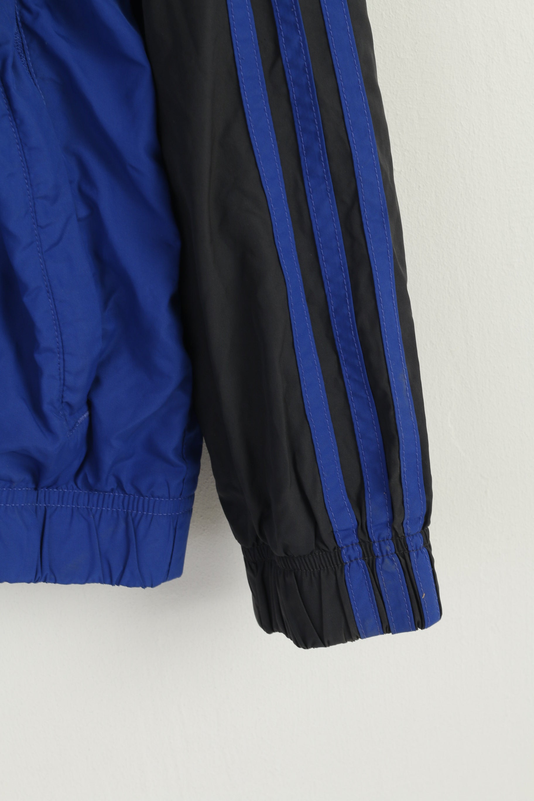 Adidas Men M Jacket Blue Sportswear Zip Up Football Vintage 2008 Track Top