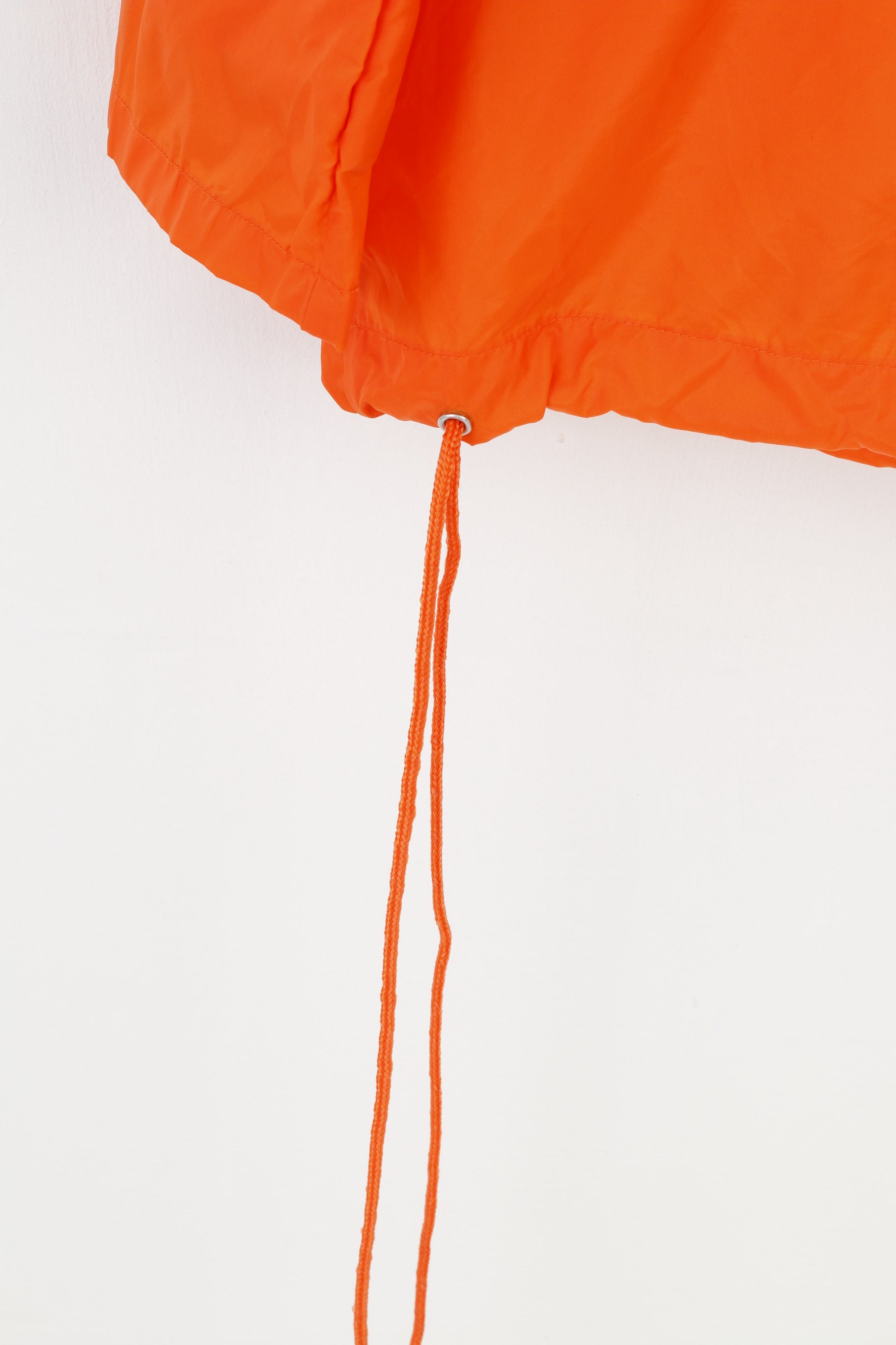 Klass Woman S Jacket Orange Waterproof Nylon Zip Neck Hood Pocket Outwear Top