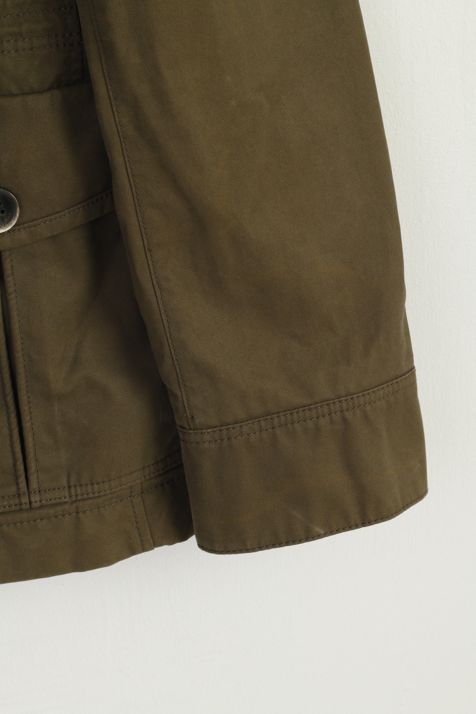 Hugo Boss Men 54 44 Jacket Green Cotton Closen-W Military Classic Blazer