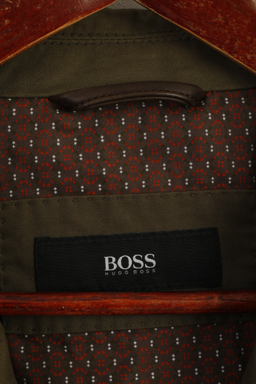 Hugo Boss Men 54 44 Jacket Green Cotton Closen-W Military Classic Blazer