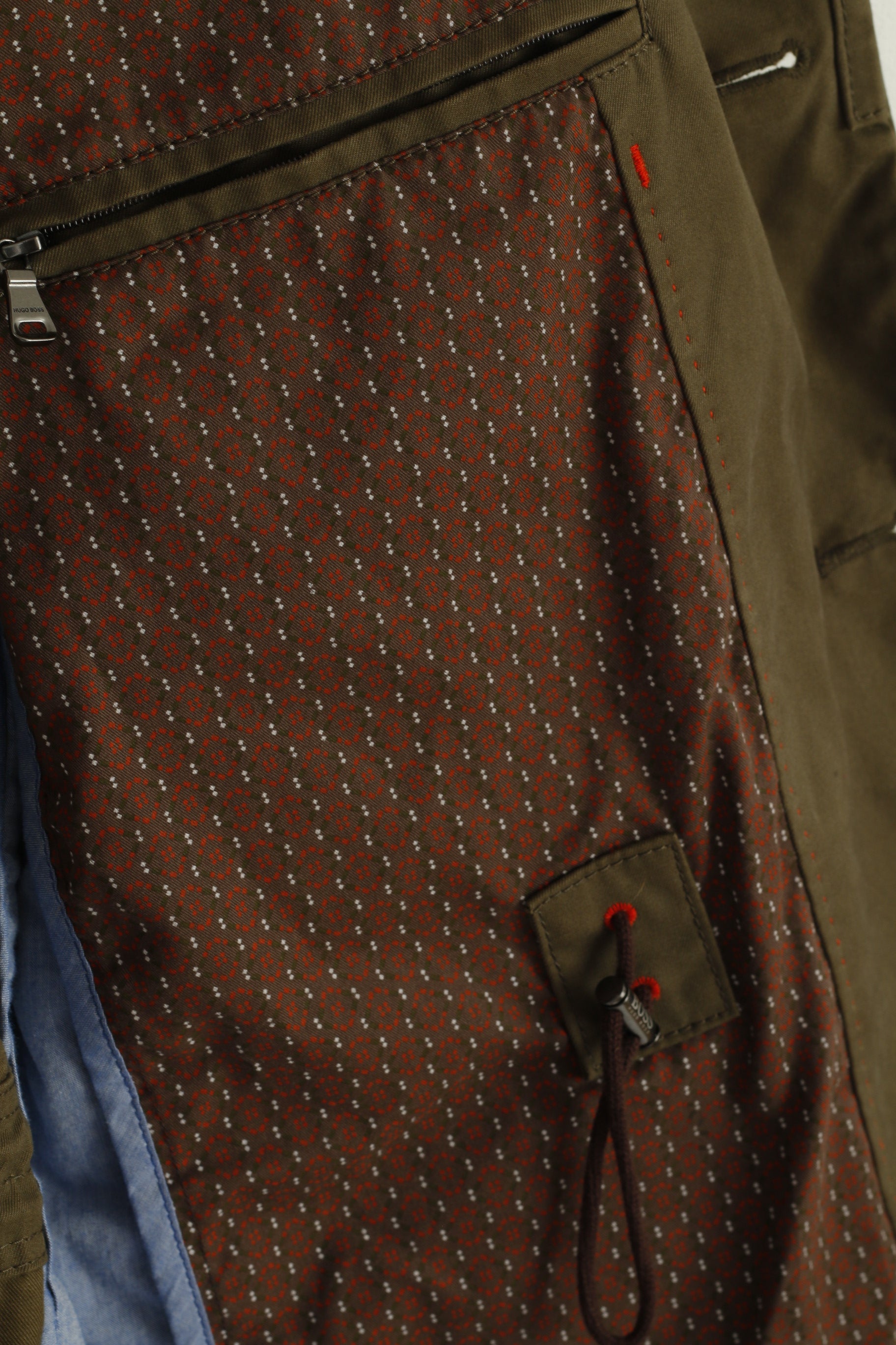 Hugo Boss Men 54 44 Jacket Green Cotton Closen-W Military Classic Blazer