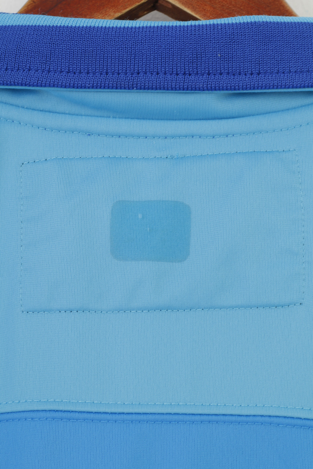 Mills Brothers Men M (S) Sweatshirt Blue Shiny Vintage Zip Up Sportswear Slim Track Top