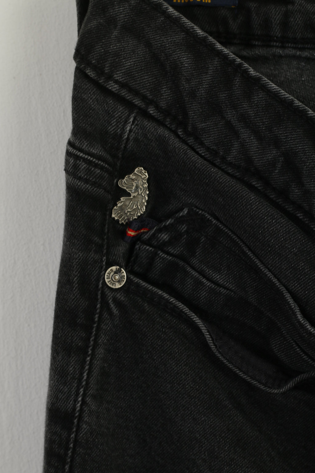 Luke Denim Men 34 Trousers Black Cotton Vacuum Stretch Jeans Skinny Pants