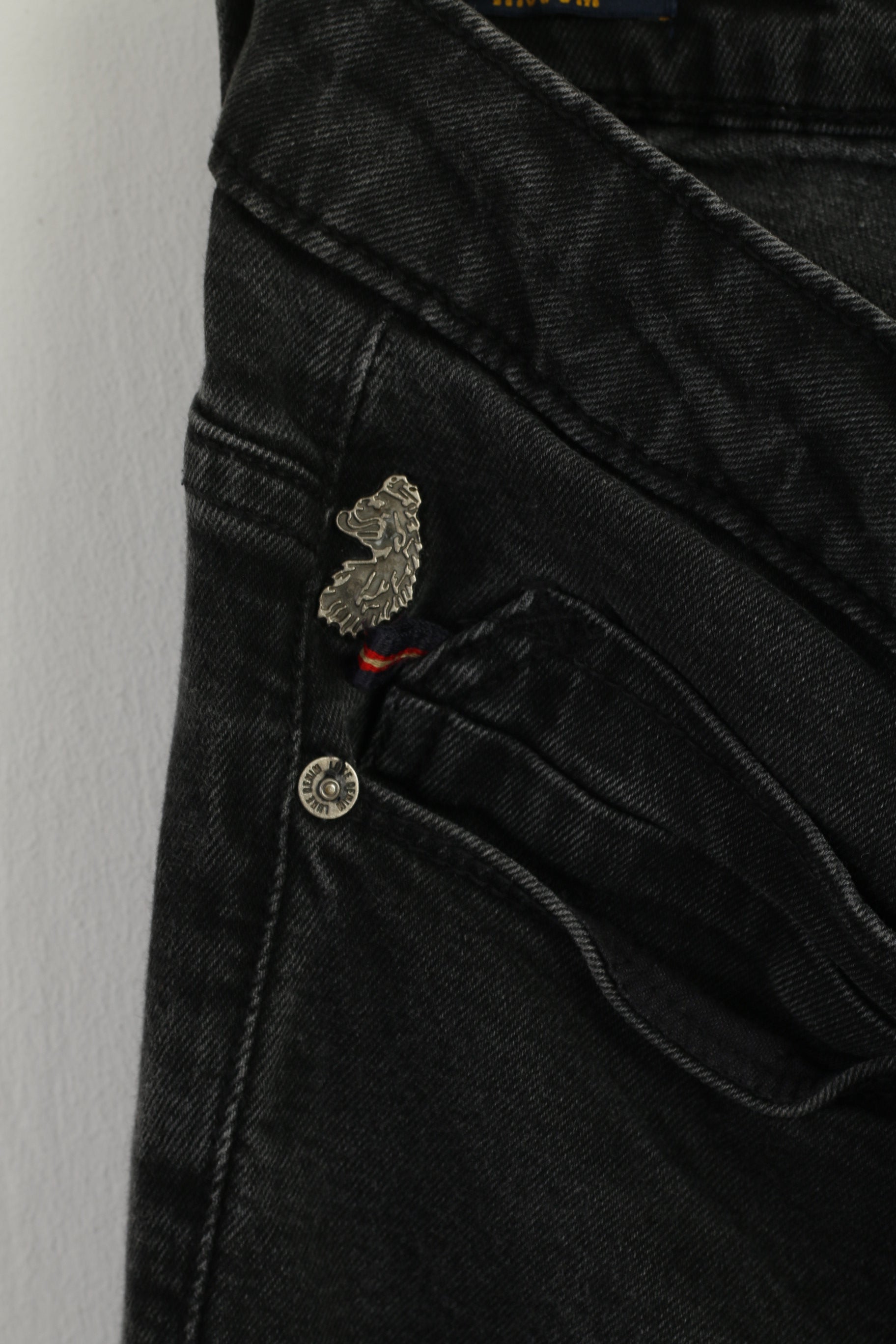 Luke Denim Men 34 Trousers Black Cotton Vacuum Stretch Jeans Skinny Pants