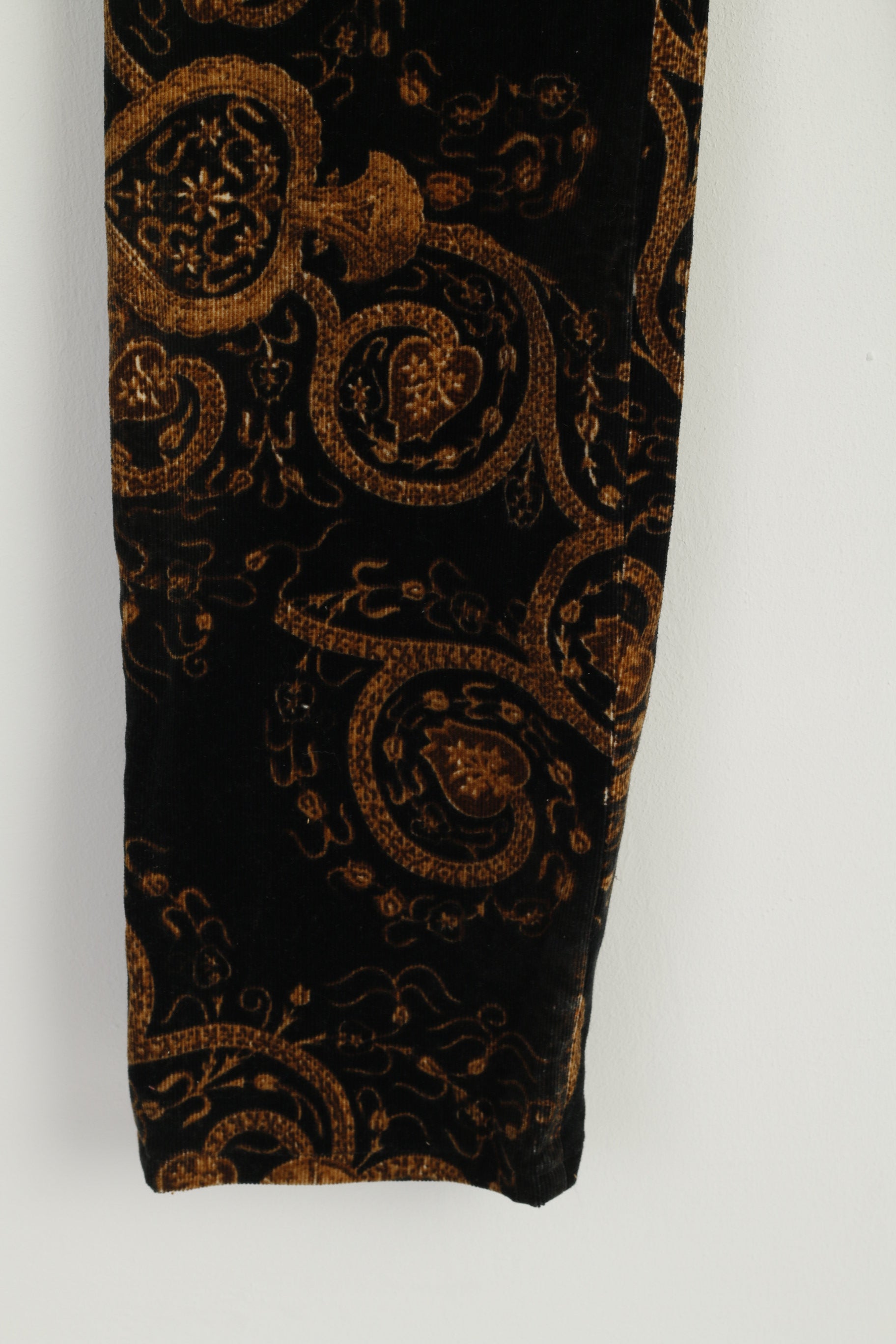 New La Strada Women 42 Trousers Brown Cotton Stretch Design Casual Pants