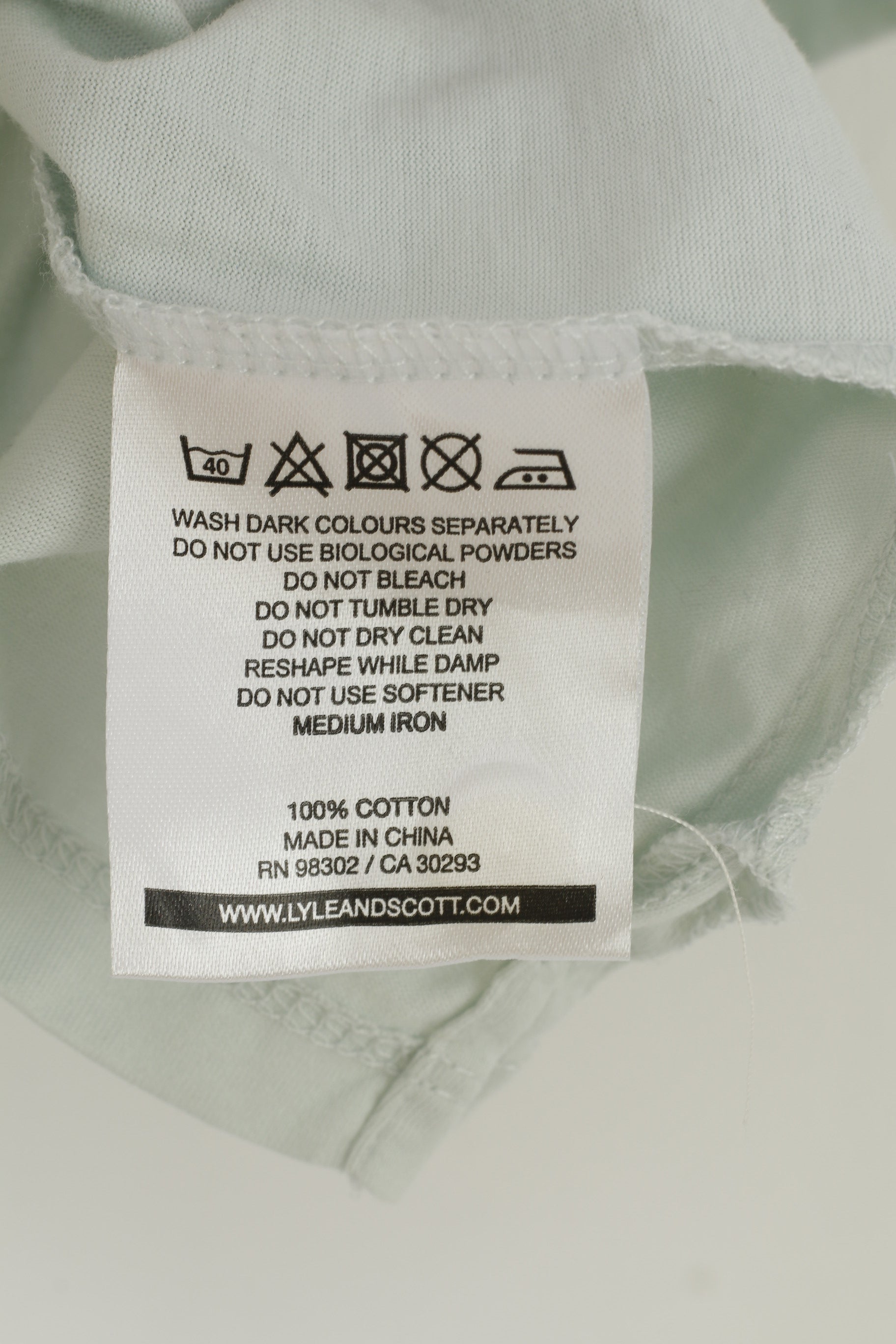 Lyle&Scott Men XL Polo Shirt Light Blue Cotton Collar EST 1874 Scotland Short Sleeve Top