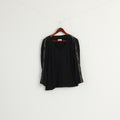 My Manifesto Women S Shirt Black Cotton Oversize Stretch V Neck Now or Never Top