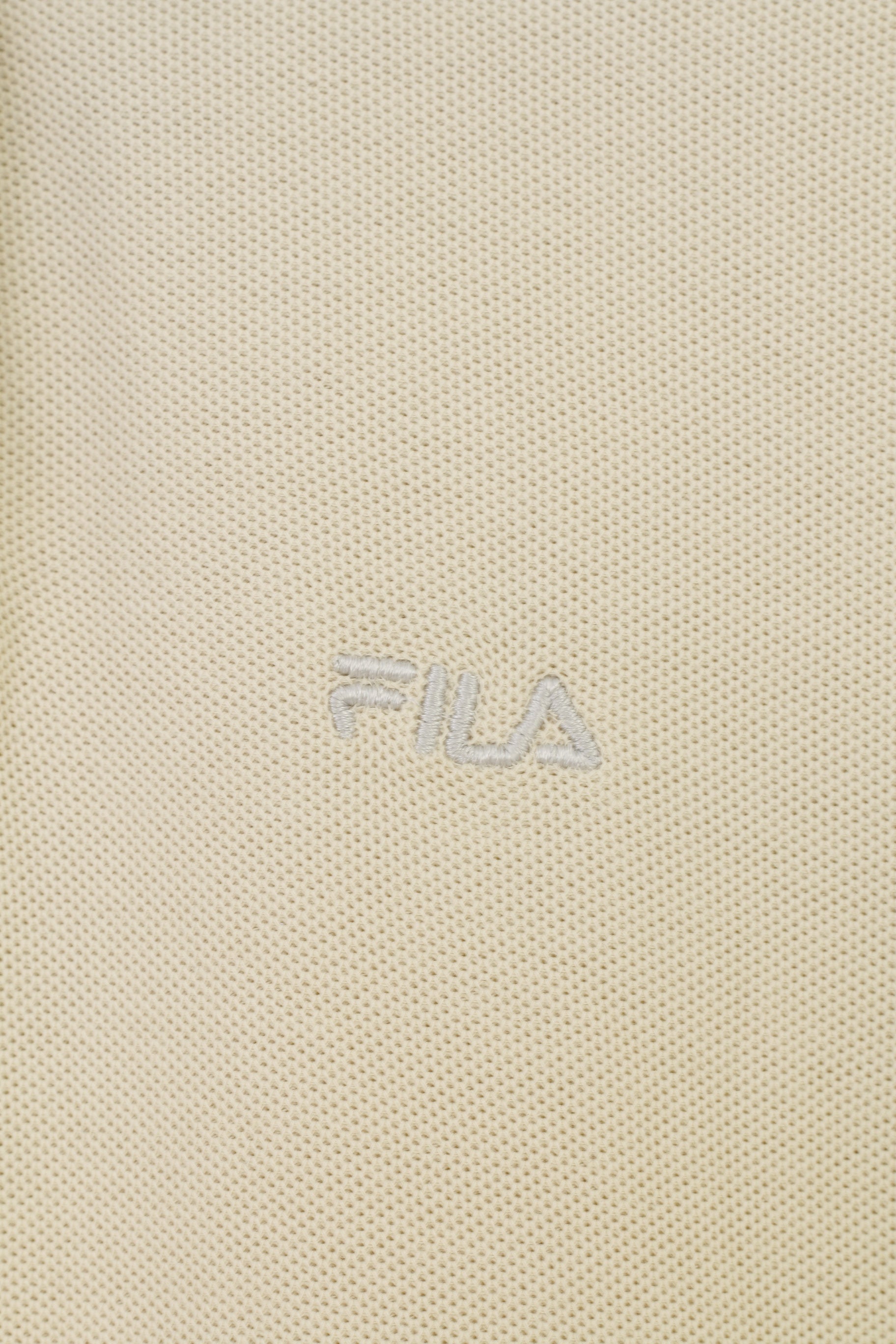 Polo Fila Donna S (XS) Top manica corta sportiva in cotone con colletto beige
