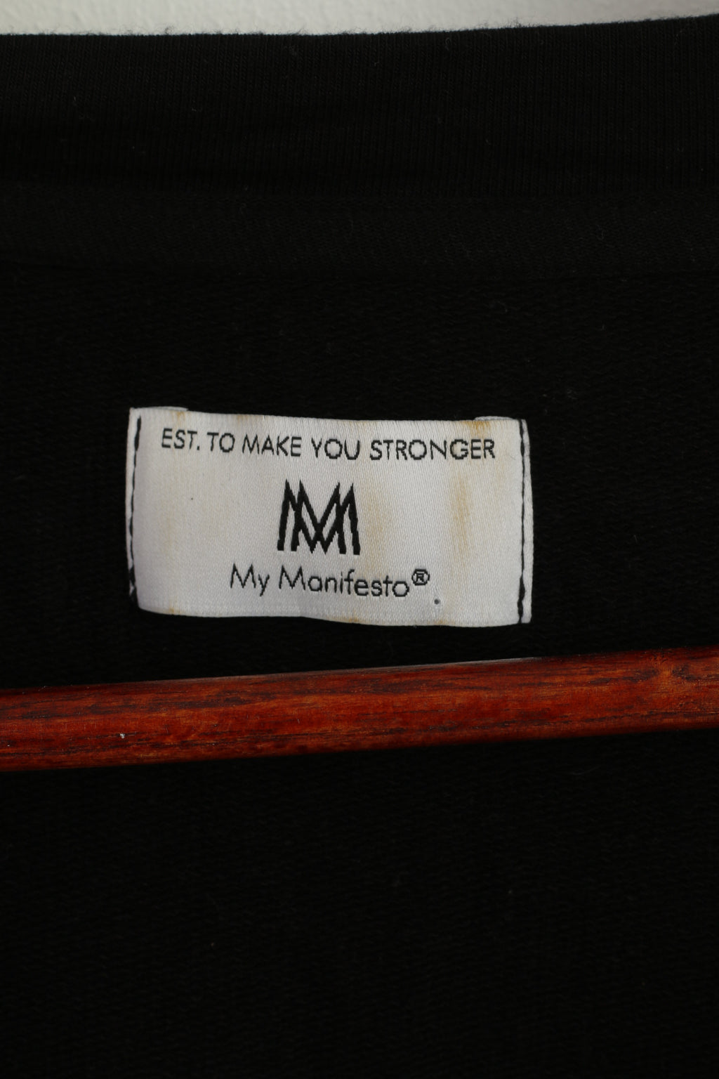 My Manifesto Women S Shirt Black Cotton Oversize Stretch V Neck Now or Never Top