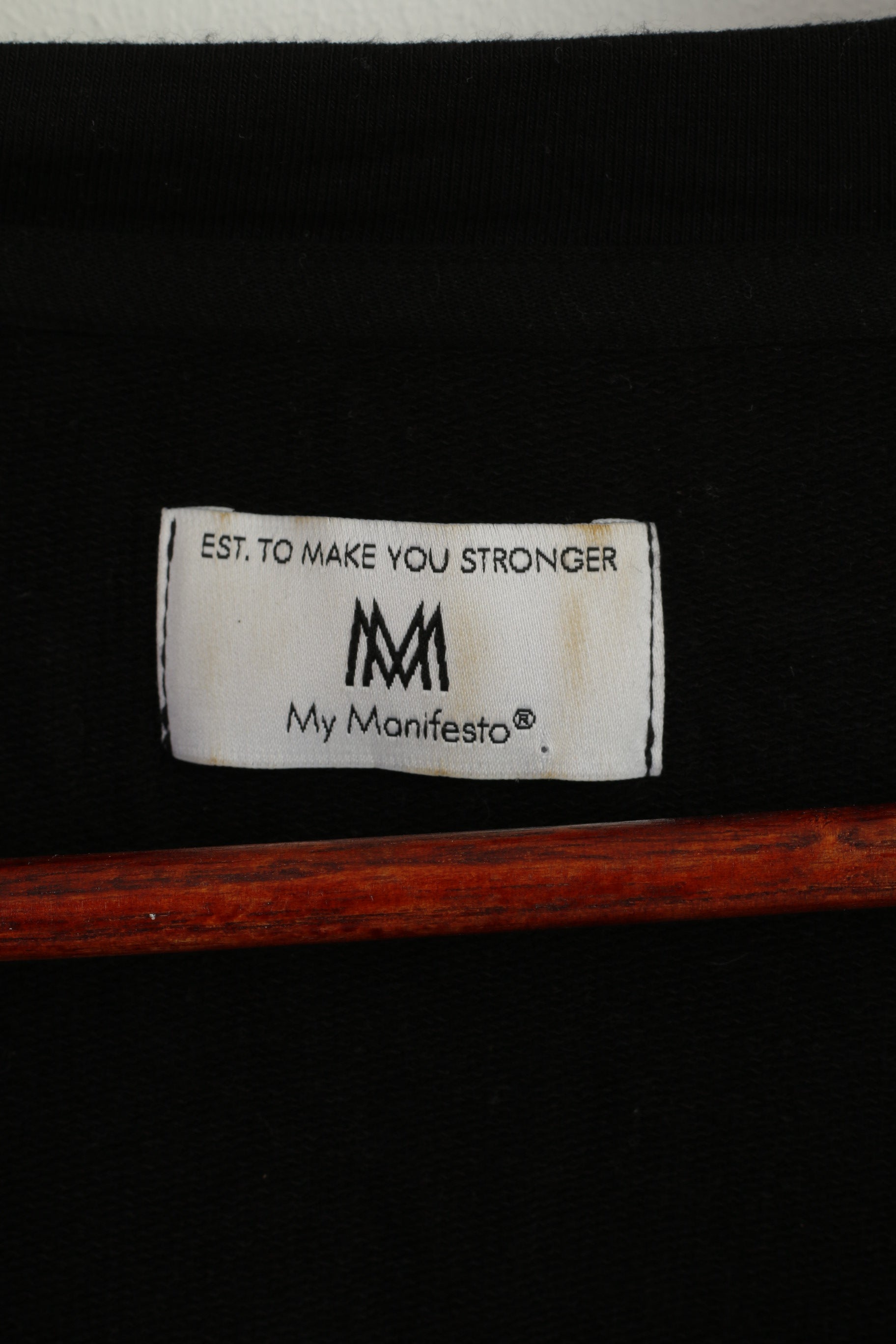 My Manifesto Women S Shirt Black Cotton Oversize Stretch V Neck Now or Never Top