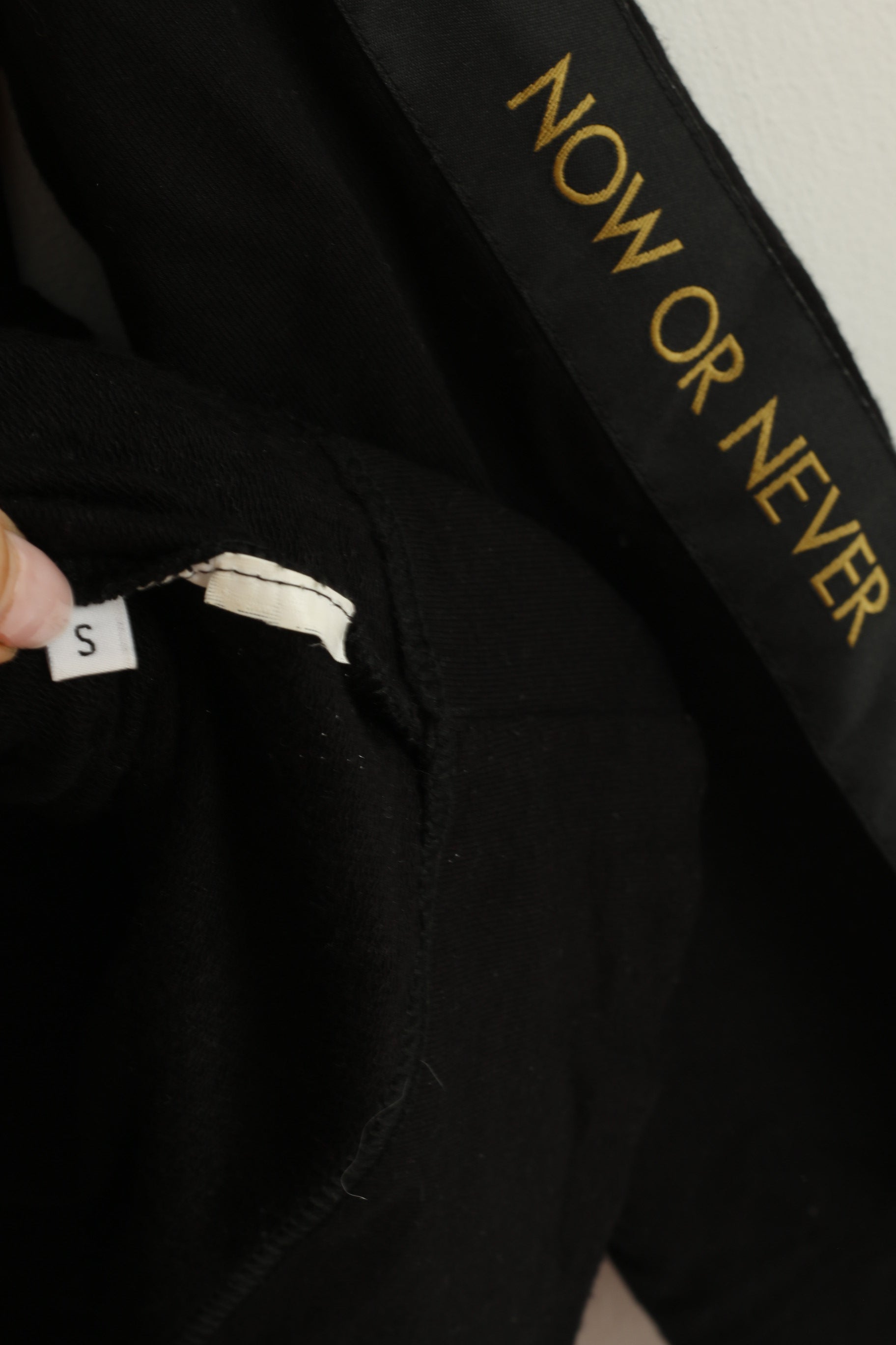 My Manifesto Women S Shirt Black Cotton Oversize Stretch V Neck Now or Never Top