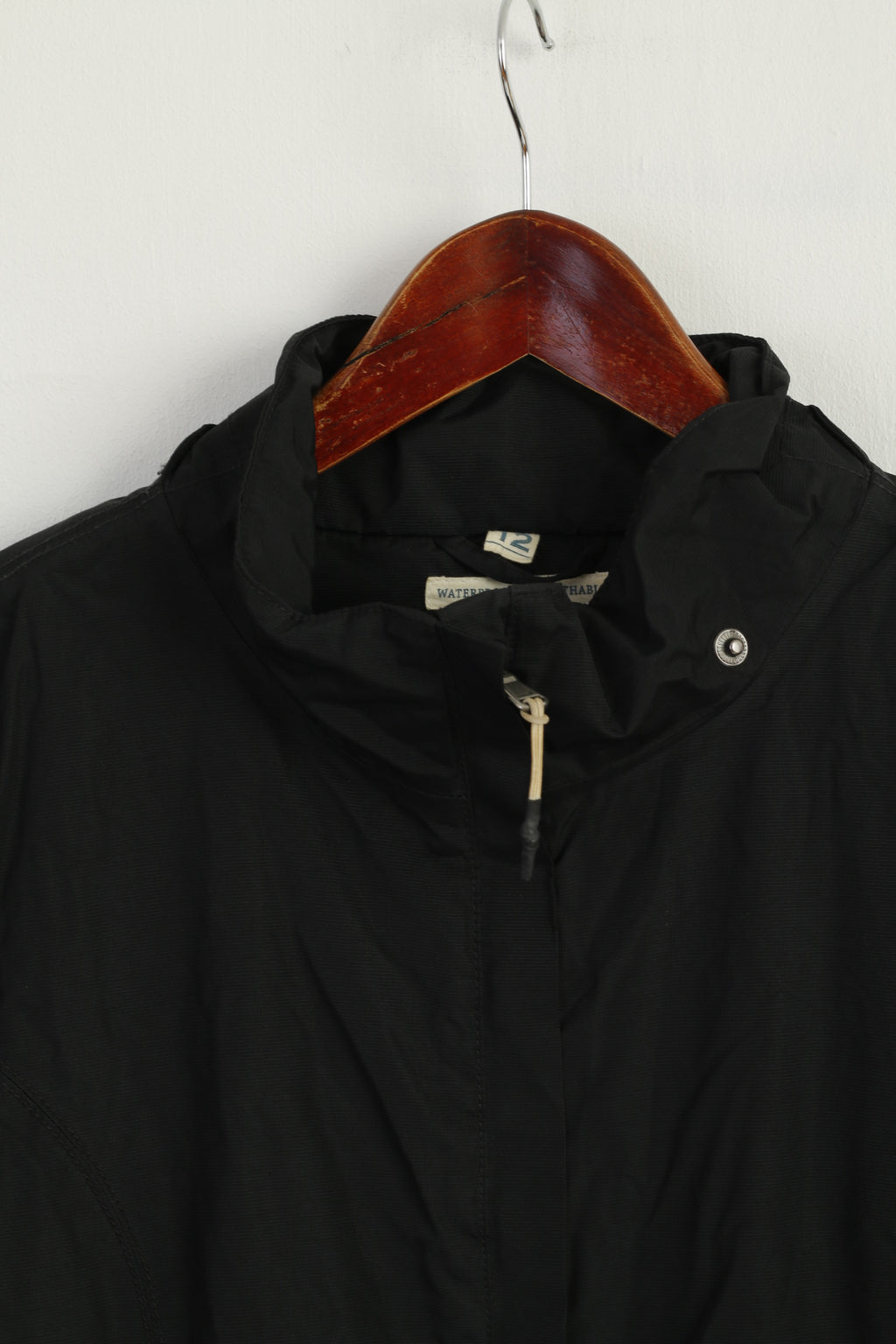 Westbury C&amp;A Giacca lunga da uomo S 38 Sympatex con cerniera intera color kaki vintage imbottito