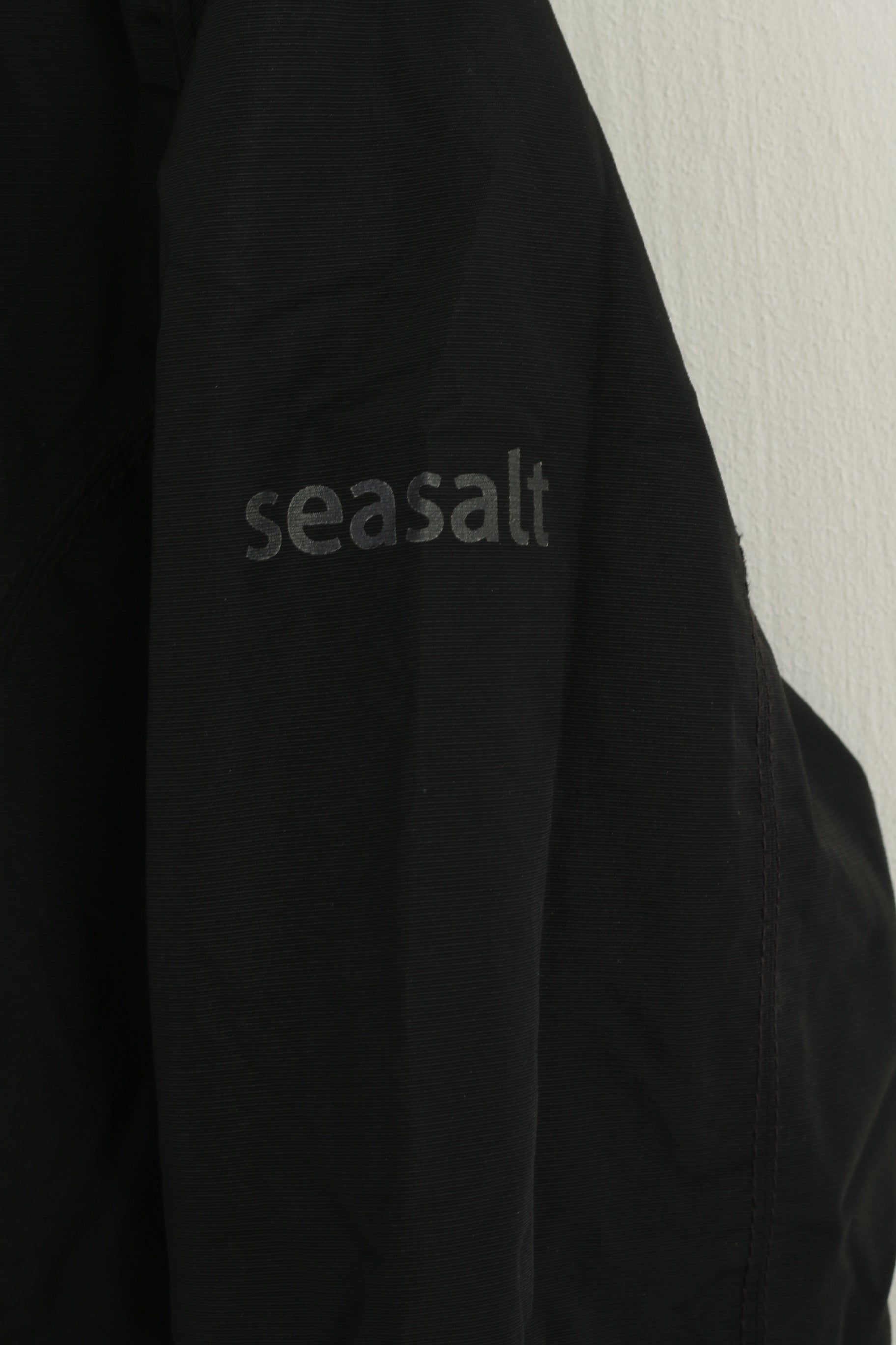 Seasalt Women 12 M Rain Coat Black Waterproof Breathable Full Zipper Casual Top