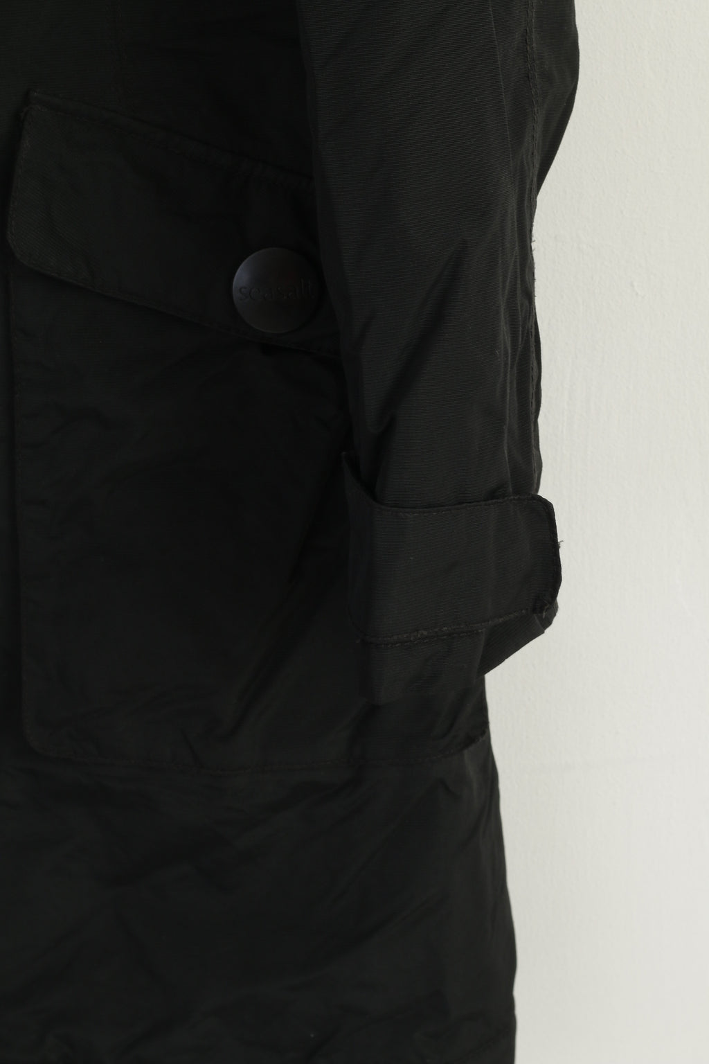 Westbury C&amp;A Giacca lunga da uomo S 38 Sympatex con cerniera intera color kaki vintage imbottito