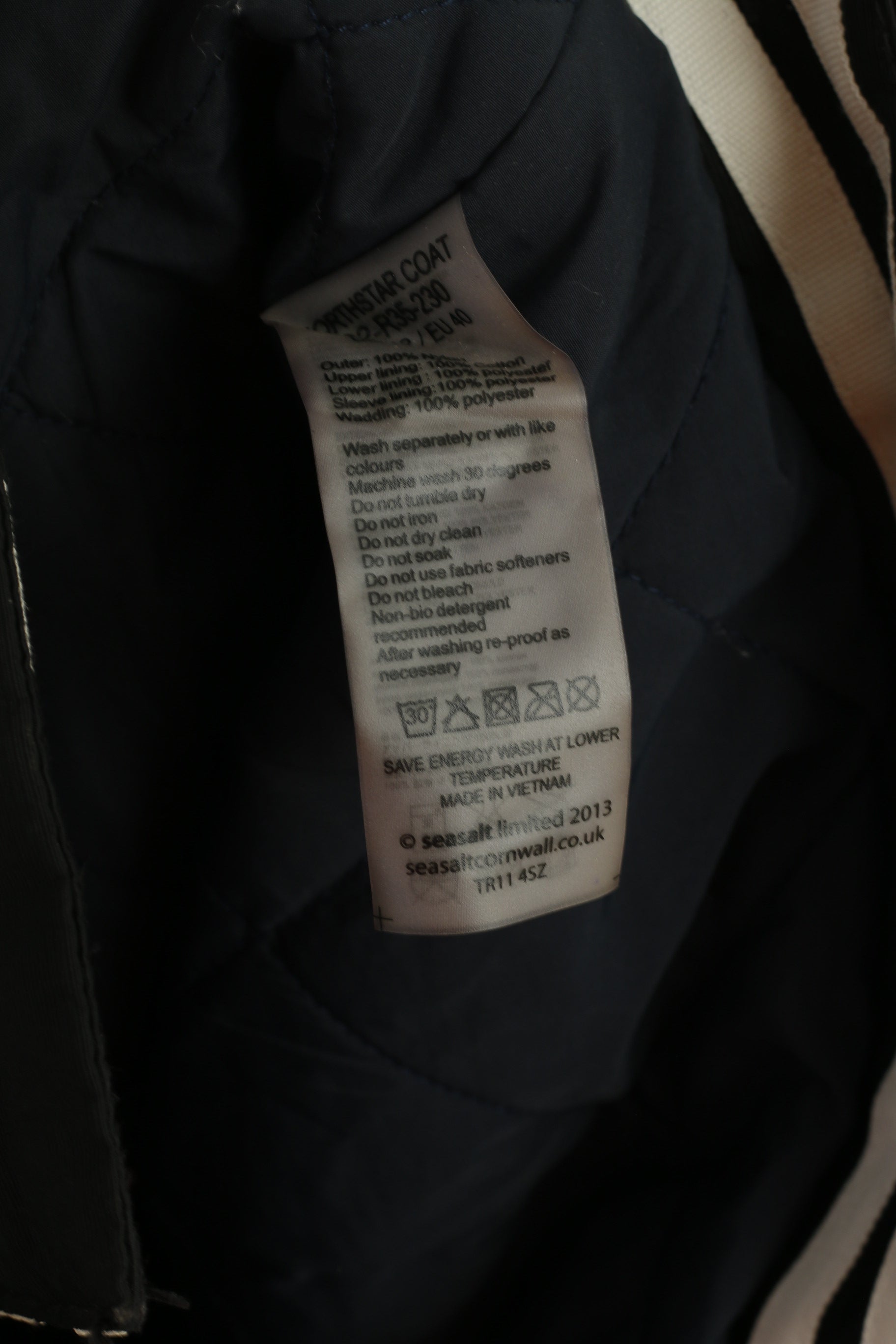 Westbury C&amp;A Giacca lunga da uomo S 38 Sympatex con cerniera intera color kaki vintage imbottito