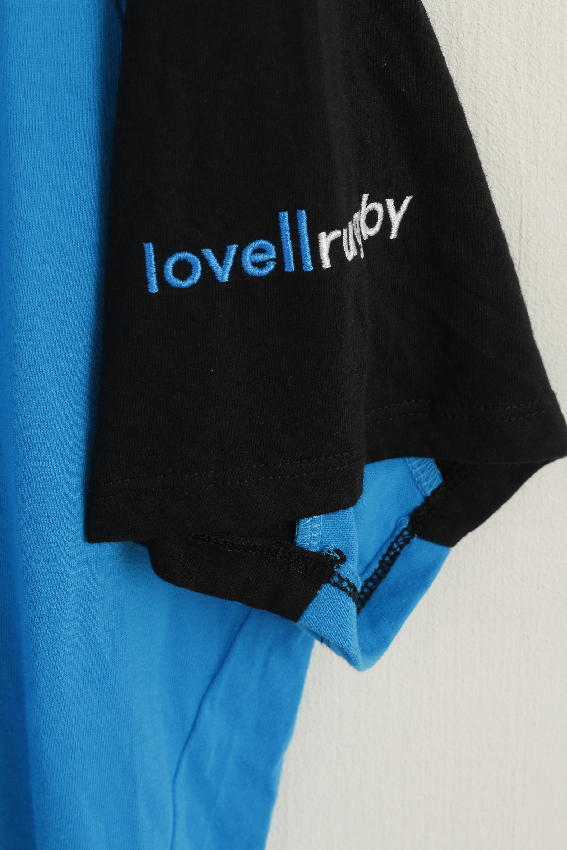 Canterbury Men XXL Shirt Blue Cotton OSPREYS Rugby Lovell New Zealand Sport Top