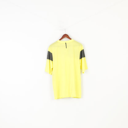 Nike Homme L Chemise Jaune Fit Dry Sport Football Jersey Haut