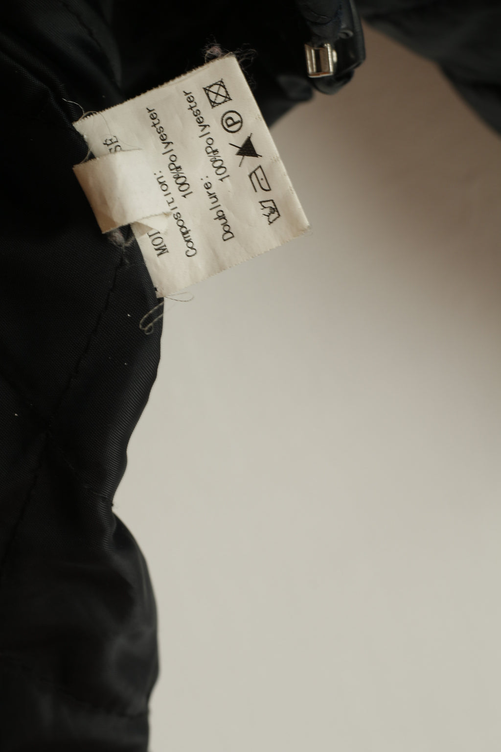 Escandelle Paris Women M Jacket Navy Quilted Casual Full Zipper Lightweight Top