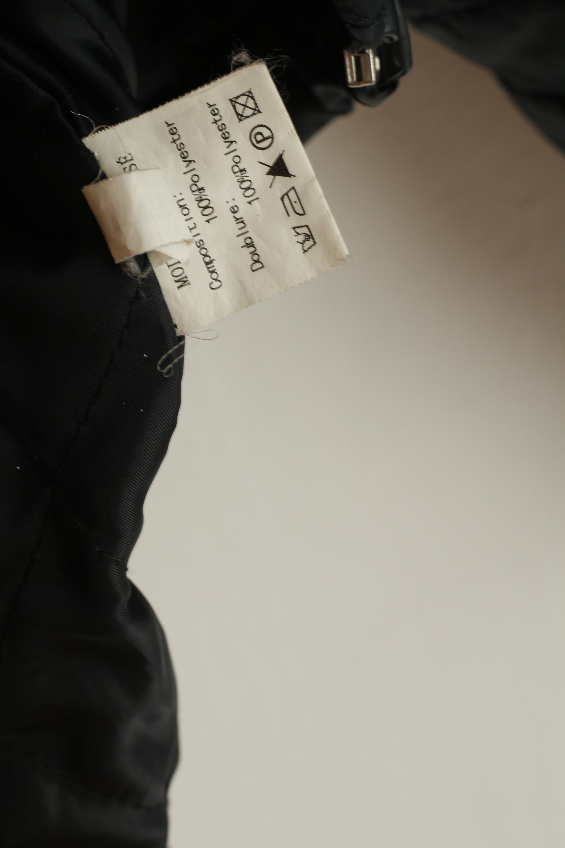 Escandelle Paris Women M Jacket Navy Quilted Casual Full Zipper Lightweight Top