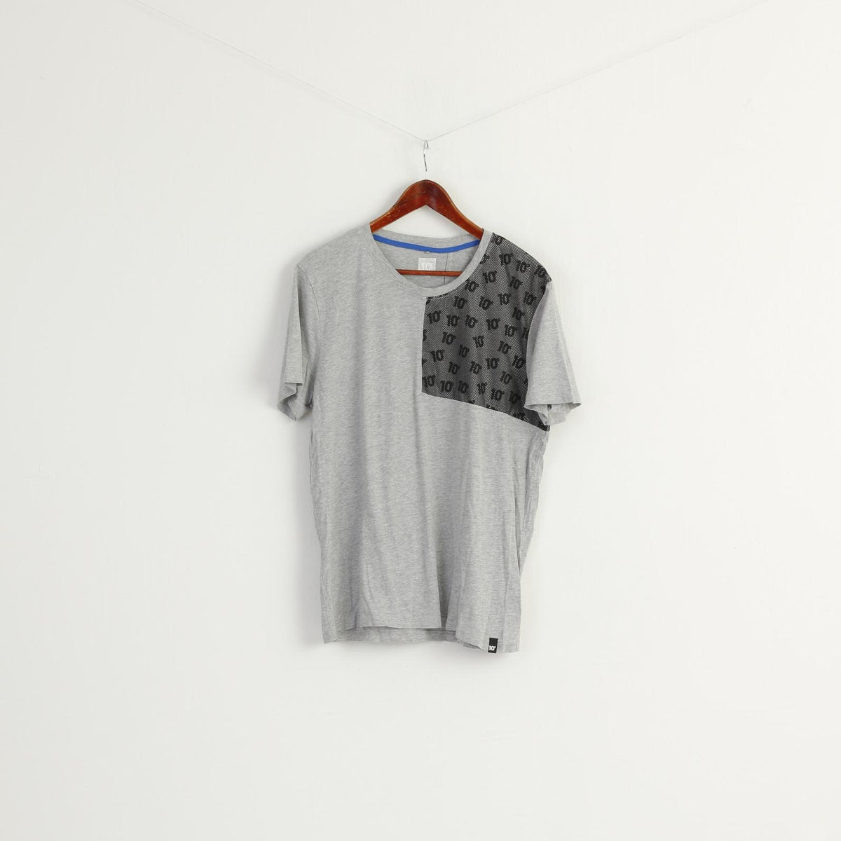 Lee Cooper - Camicia a maniche lunghe, da uomo bianco/blu S Lee Cooper - Camicia a maniche lunghe, da uomo bianco/blu S