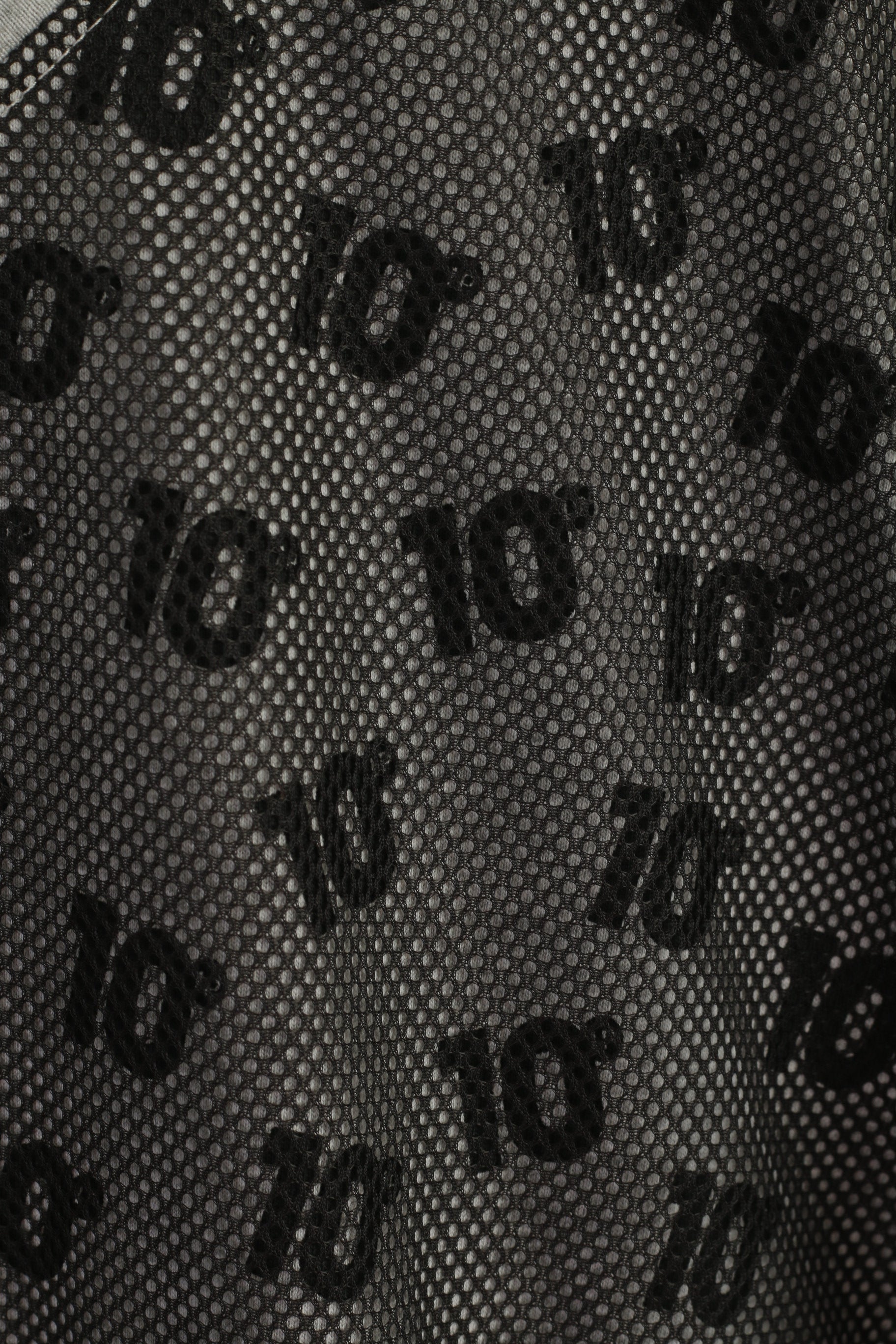 10 Men L 52/54 Shirt Grey Cotton Crew Neck 10 Mesh Detailed Sport Top