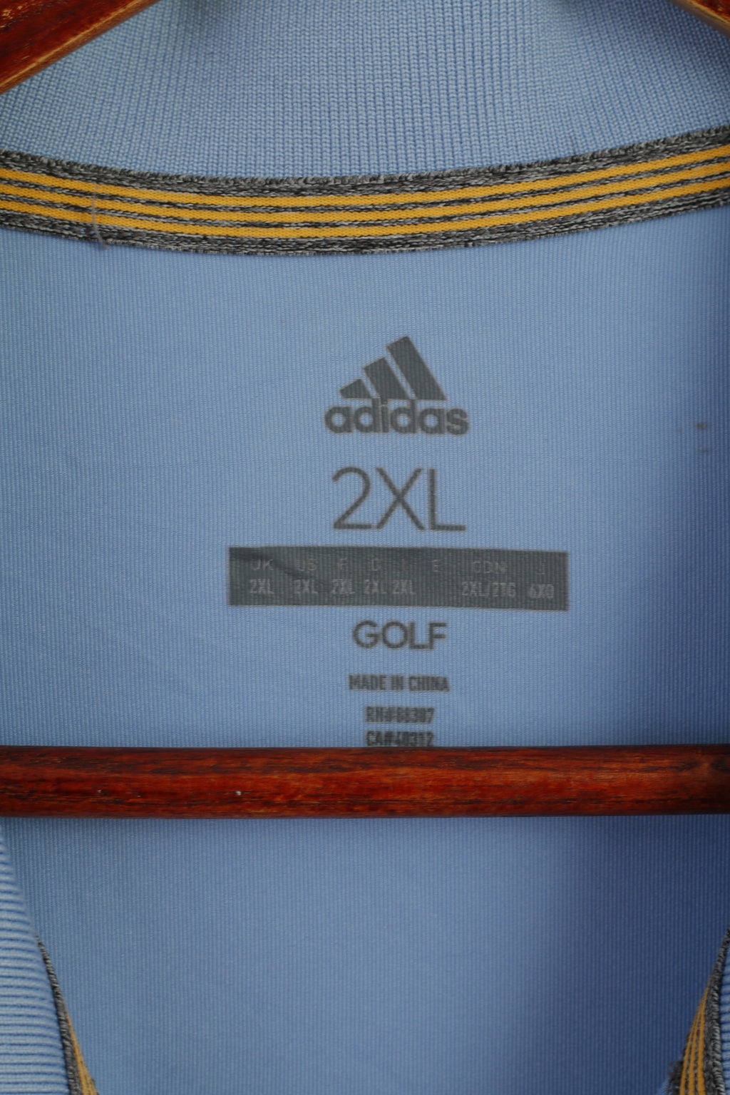 Adidas Golf Men XXL Polo Shirt Blue Ryder Cup 2018 France Le Golf National Top