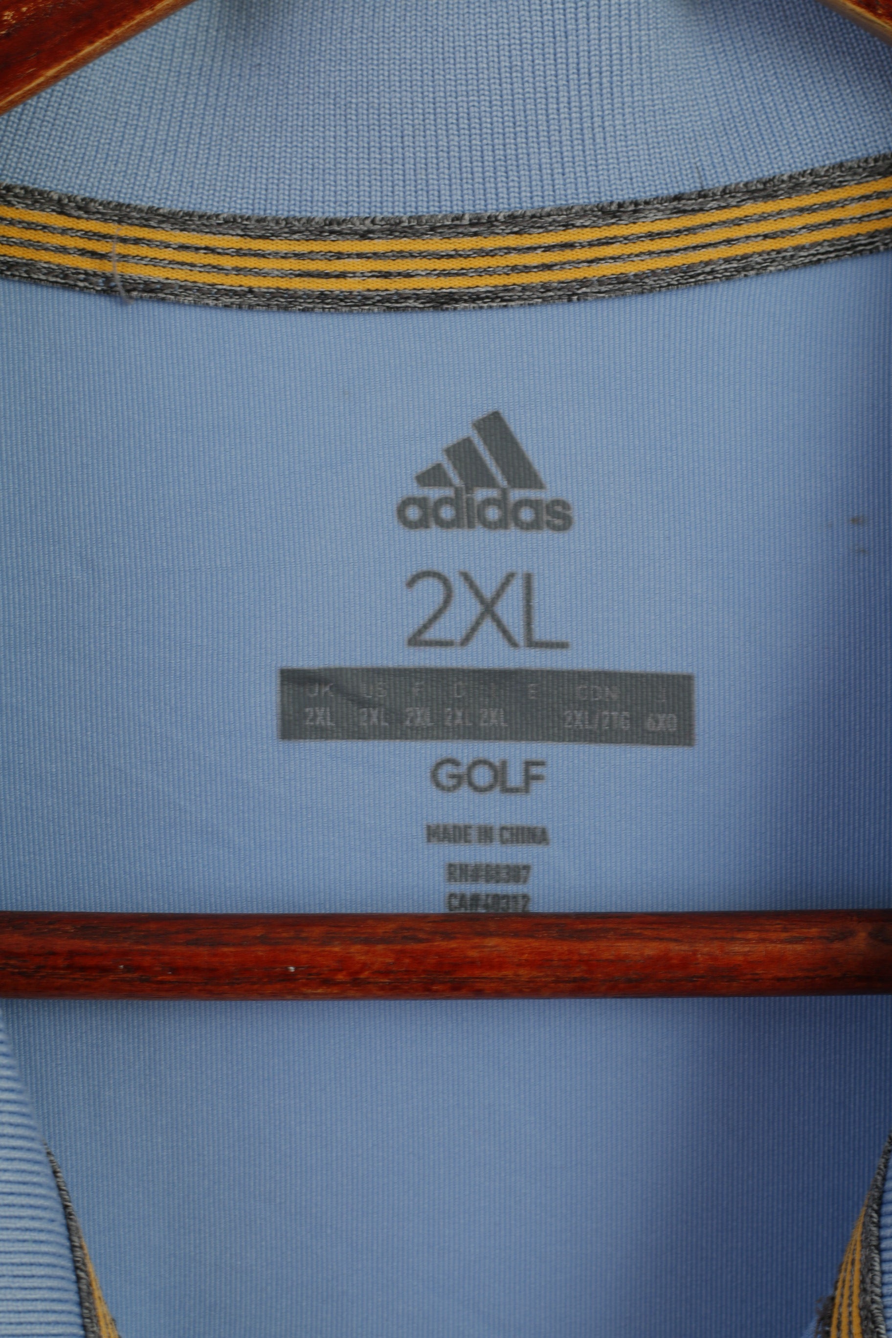 Adidas Golf Men XXL Polo Shirt Blue Ryder Cup 2018 France Le Golf National Top