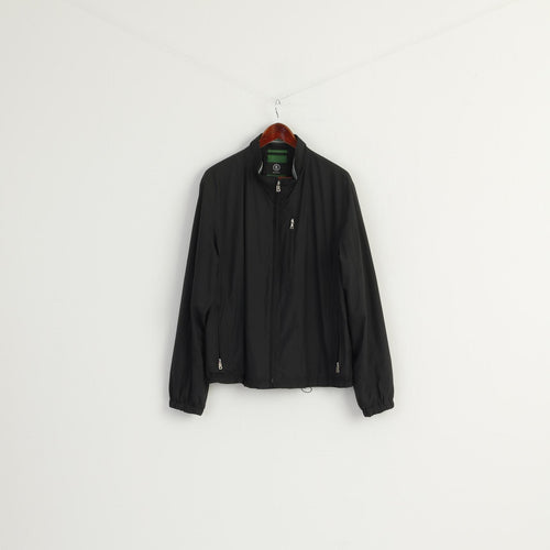 BOGNER Men 54 44 L Jacket Black Lightweight Zip Up Multi Pockets Casual Top