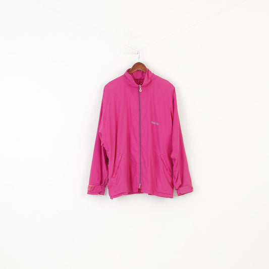 Didriksons Woman M Jacket Oversizei Pink Full Zipper Polyamid Collar Sport Outwear Vintage Top