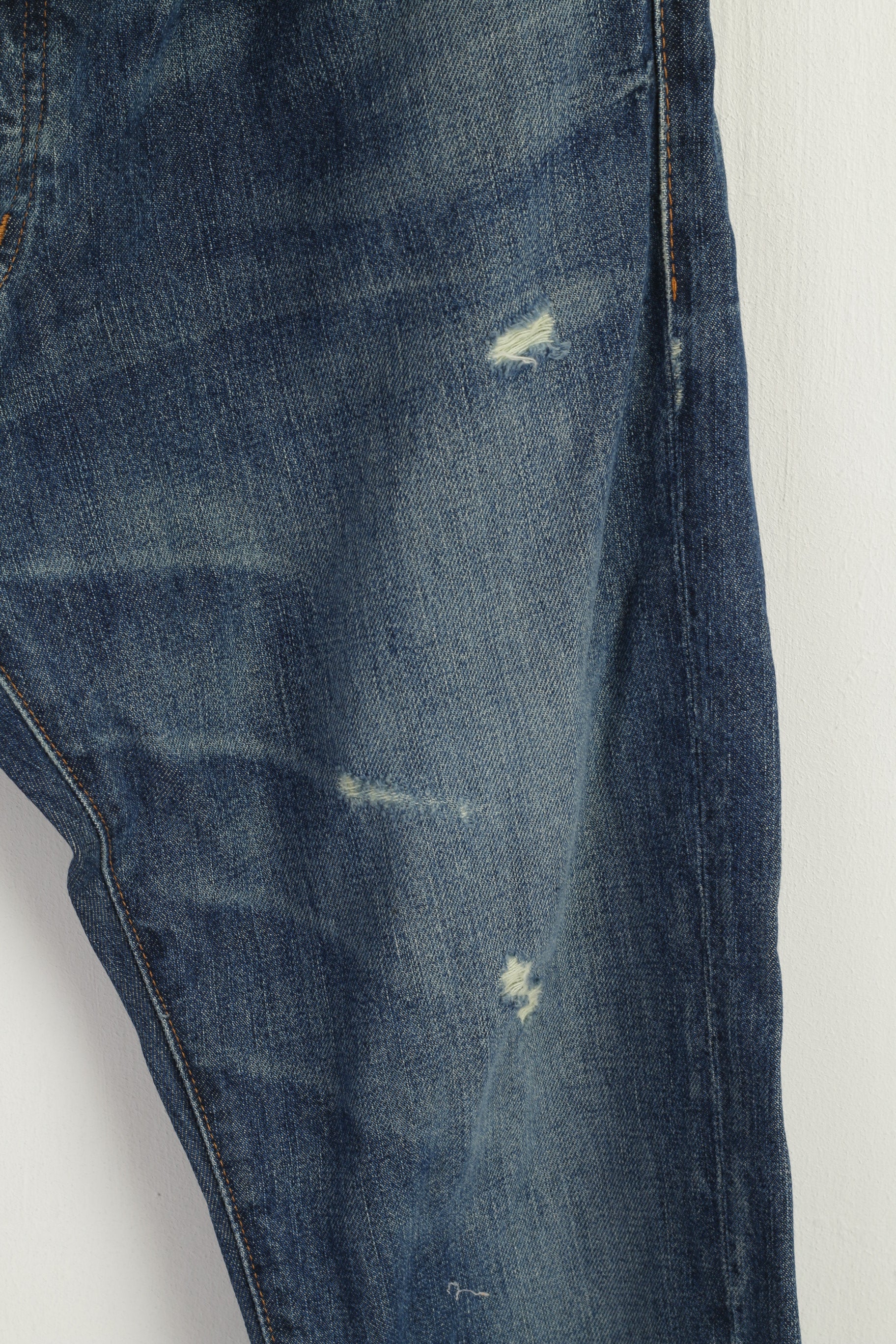 Ralph Lauren Men 32 / 32 Jeans Trousers Blue Denim Cotton Vintage Straight Leg Pants