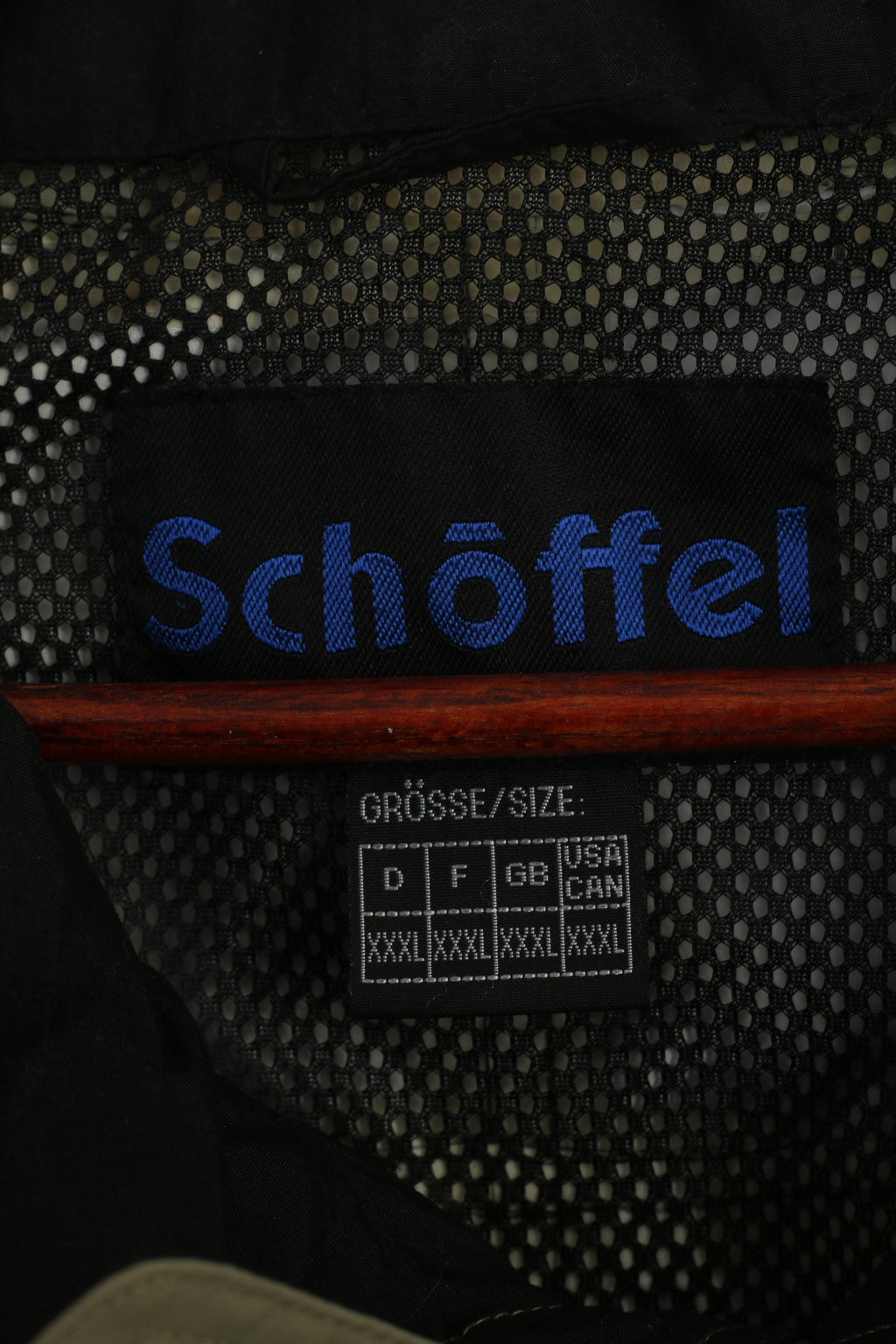 Schöffel Men 3XL Jacket Khaki Outdoor Zip Up Hidden Hood Vanturi System Top