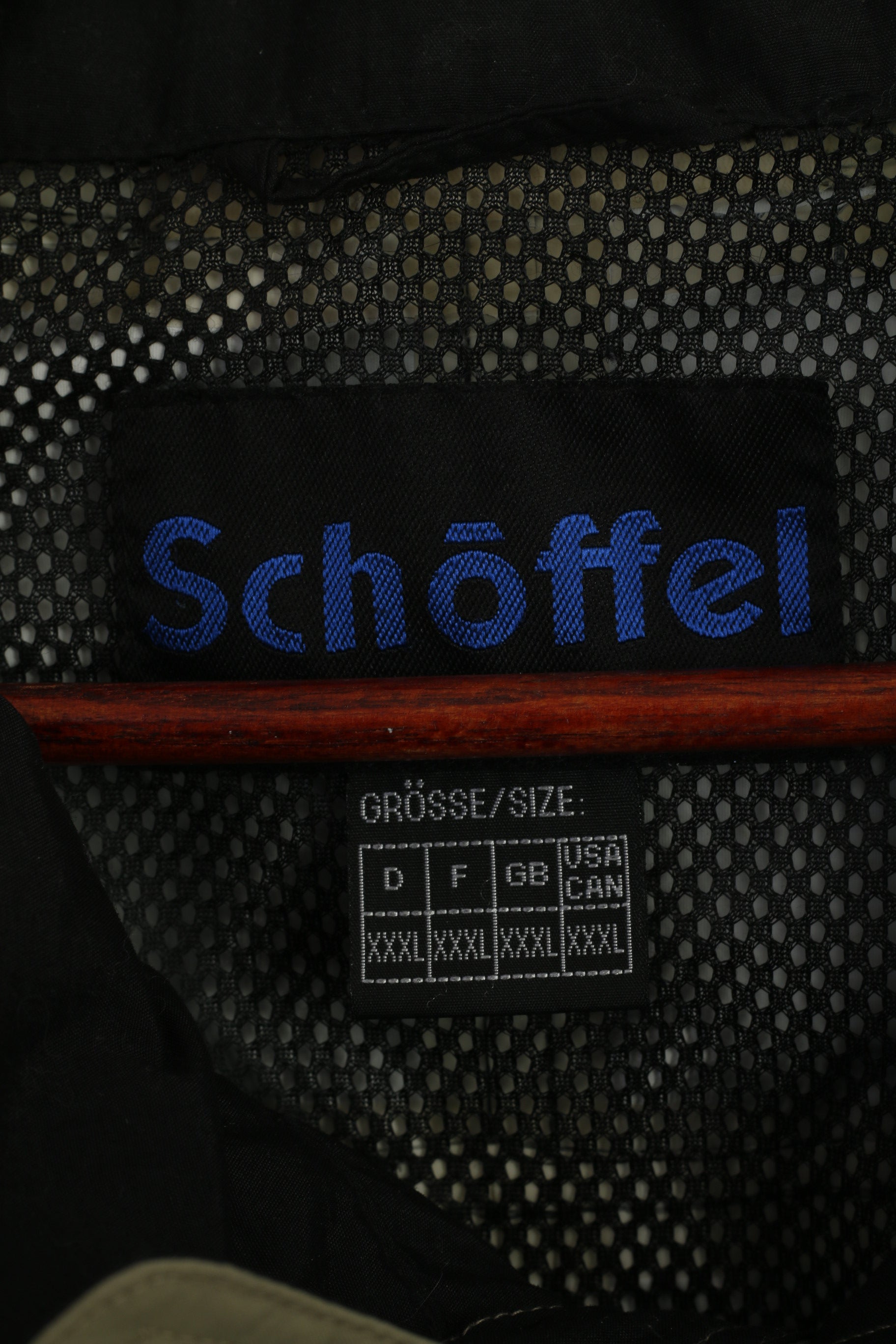 Schöffel Men 3XL Jacket Khaki Outdoor Zip Up Hidden Hood Vanturi System Top