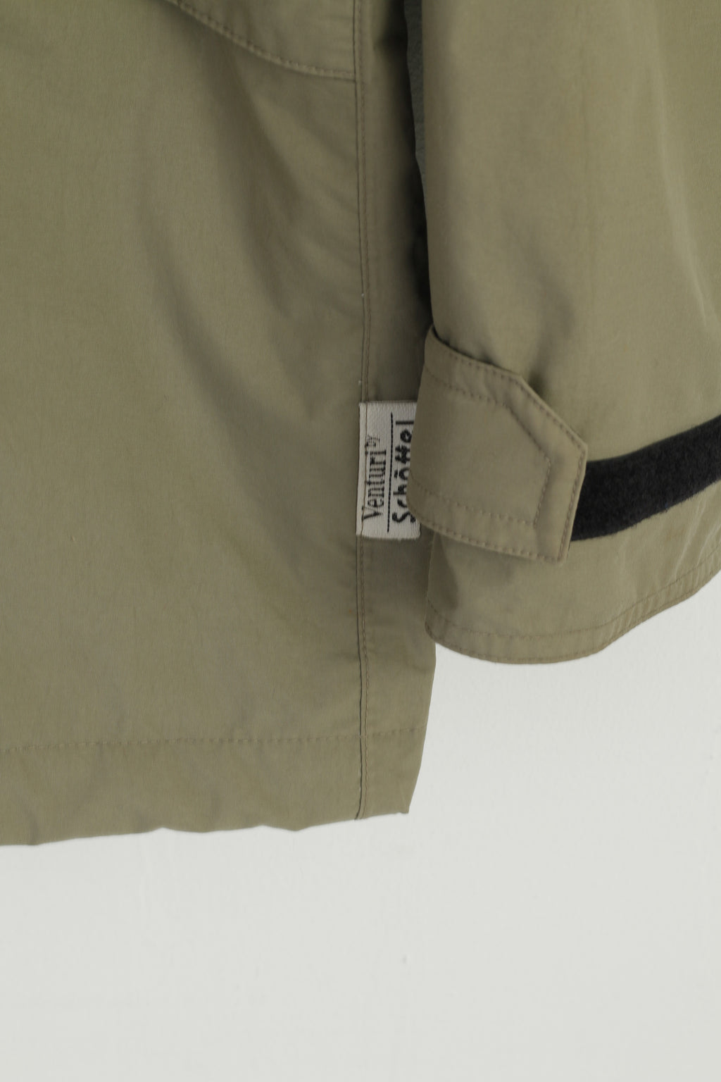 Schöffel Men 3XL Jacket Khaki Outdoor Zip Up Hidden Hood Vanturi System Top