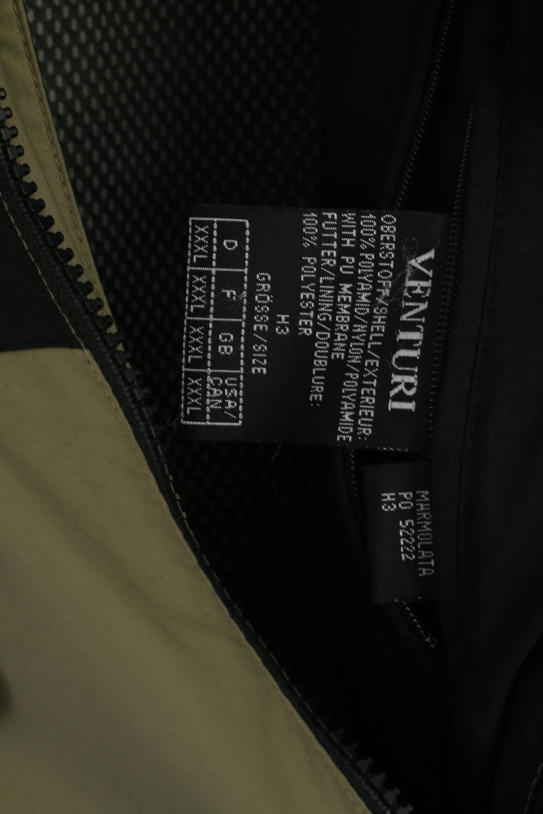 Schöffel Men 3XL Jacket Khaki Outdoor Zip Up Hidden Hood Vanturi System Top