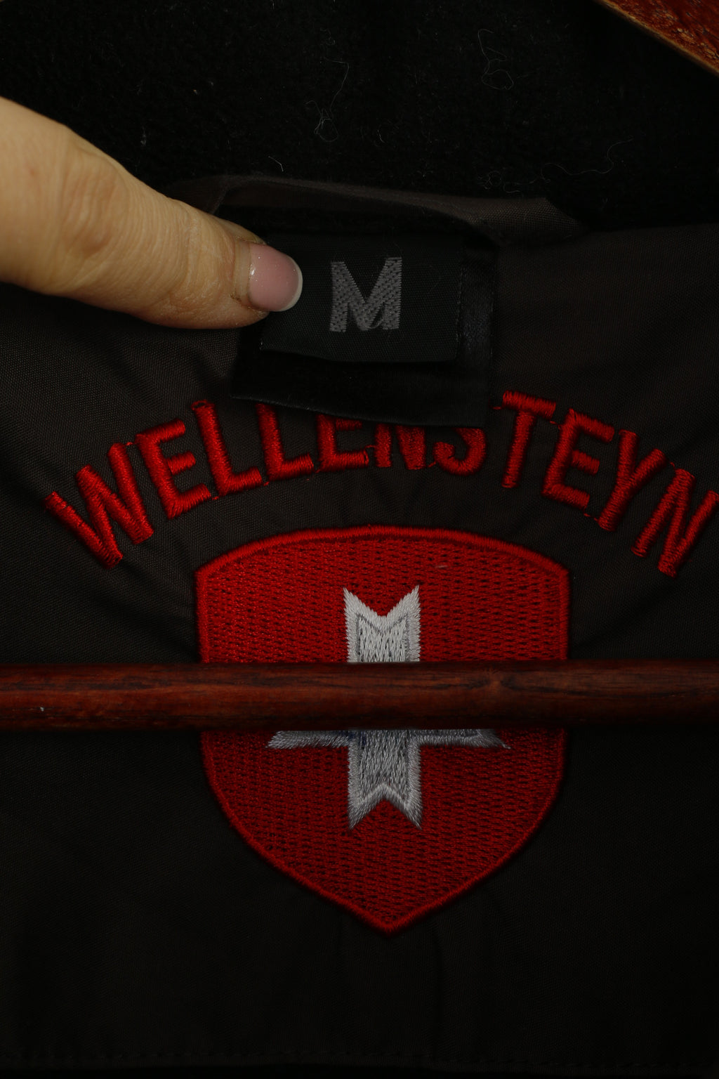 Wellensteyn Men M Jacket Brown Padded Shiny Full Zipper Hidden Hood Brandungsparka