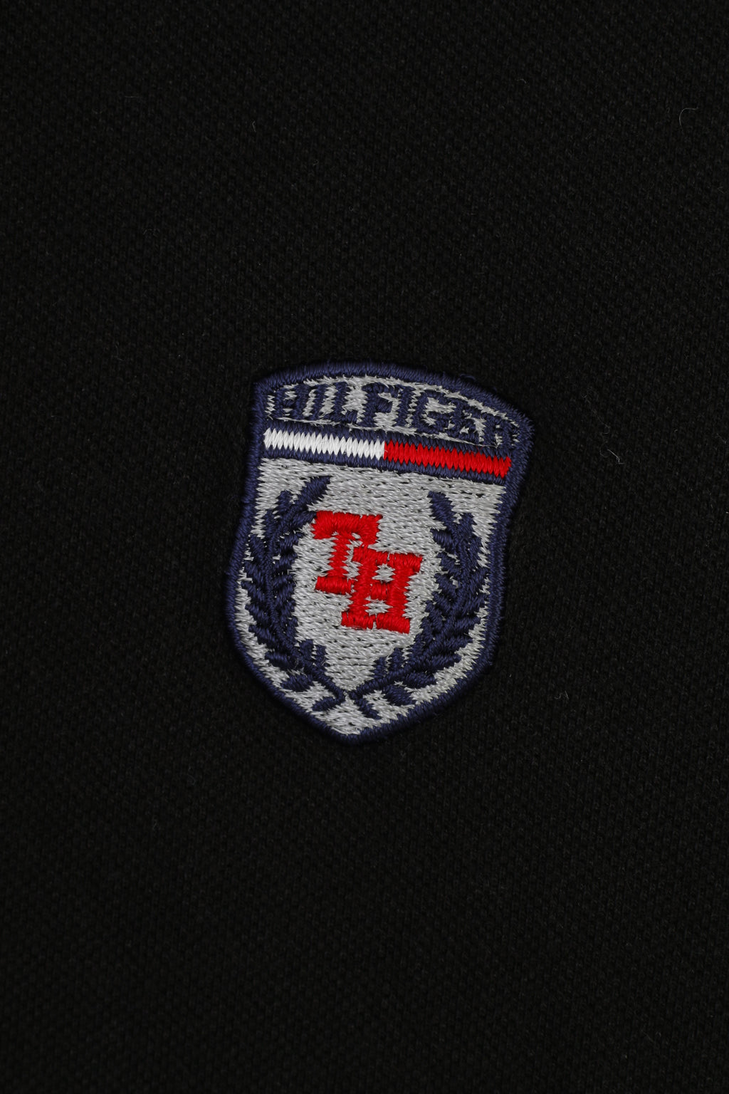 Tommy Hilfiger Men XL (M) Polo Shirt Black Short Sleeve Collar Logo Cotton Top