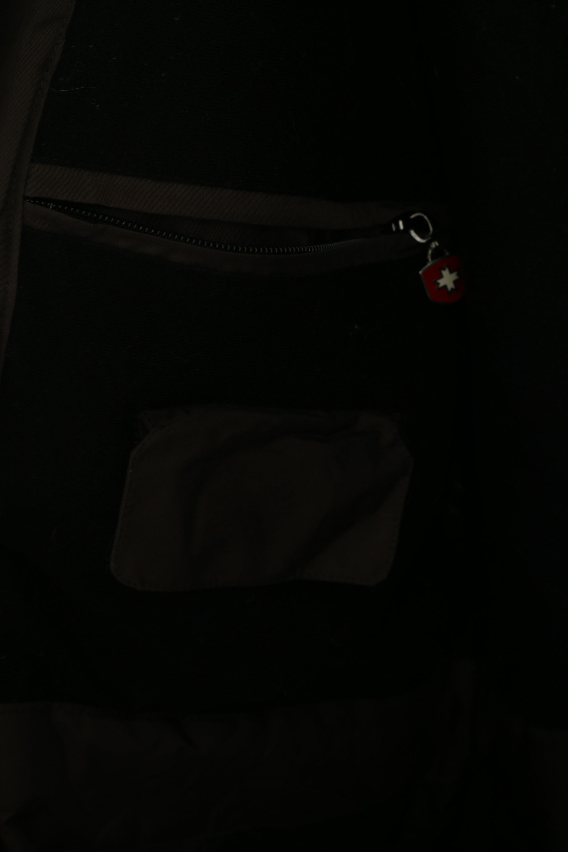 Wellensteyn Men M Jacket Brown Padded Shiny Full Zipper Hidden Hood Brandungsparka