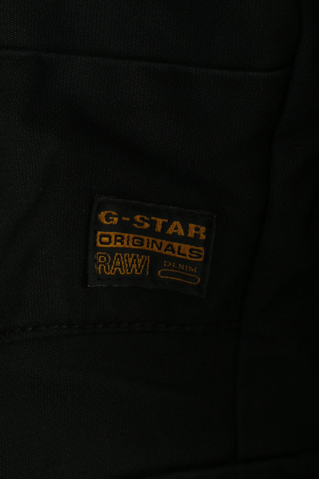G-Star Raw Men XL Jacket Black Cotton Full Zipper Bottoms Collar Pockets Top