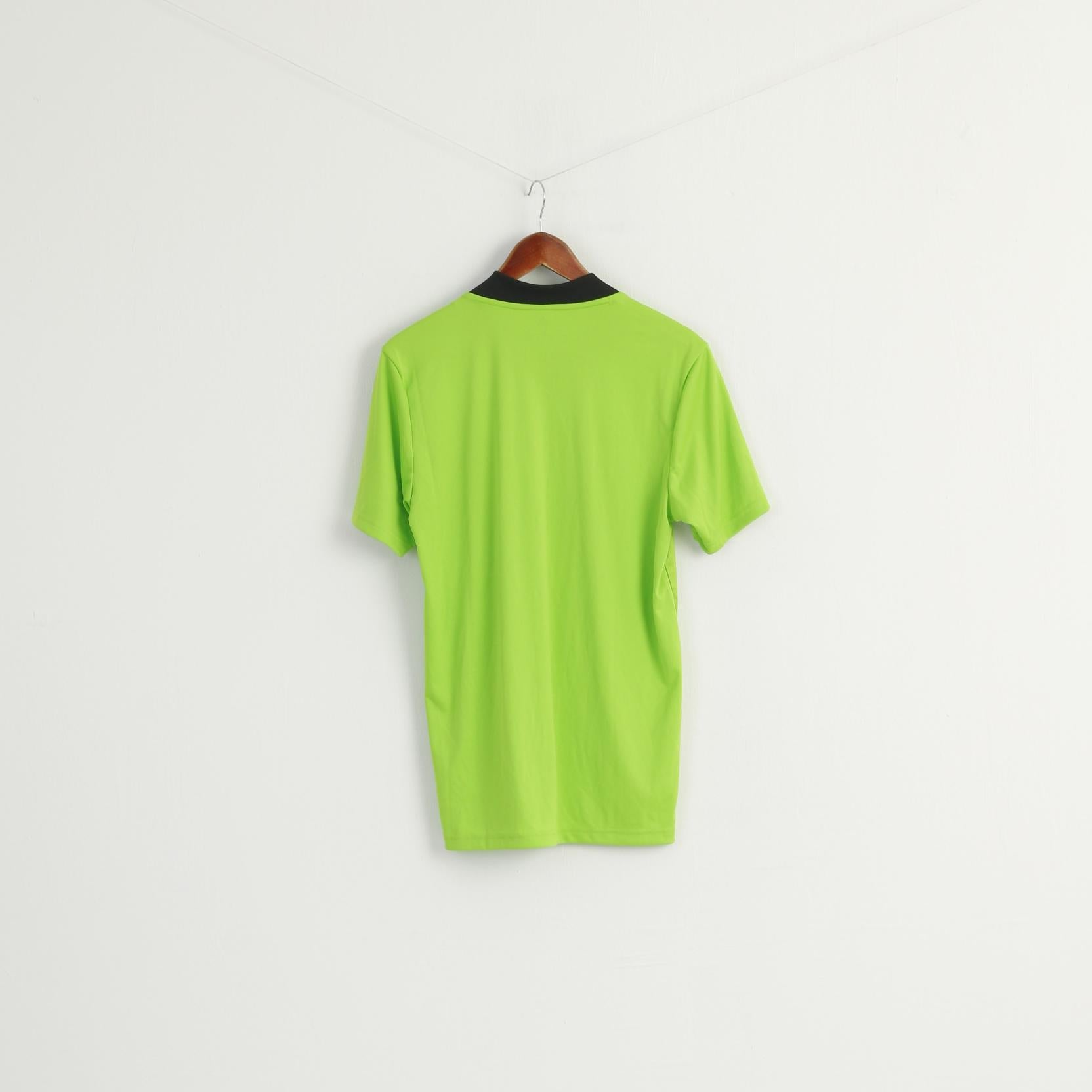 Adidas Men M Shirt Green Scottish FA Referee Football Jersey Sport Top