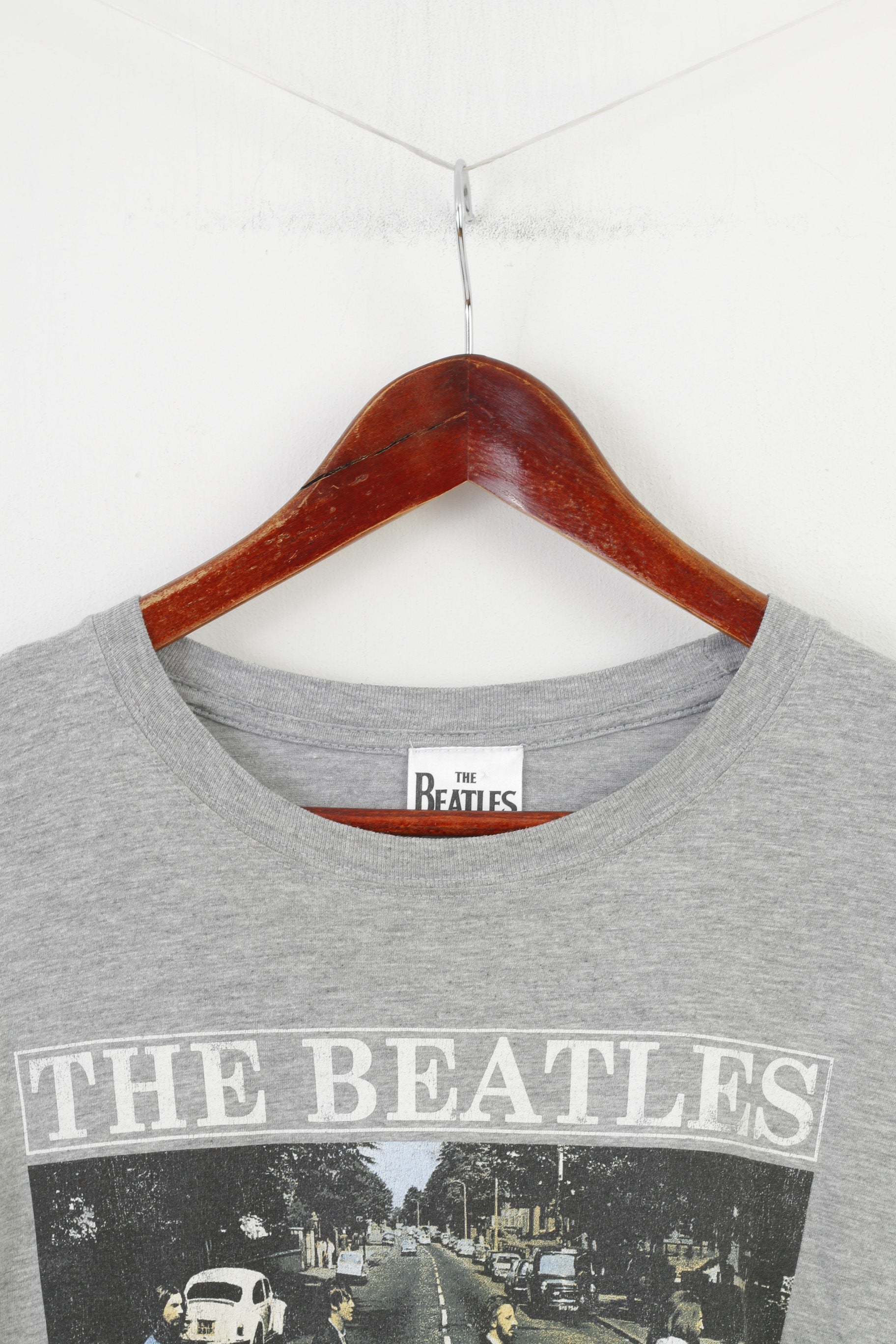 The Beatles Men 2XL T-Shirt Grey Short Sleeve Cotton Graphic People Vintage Top
